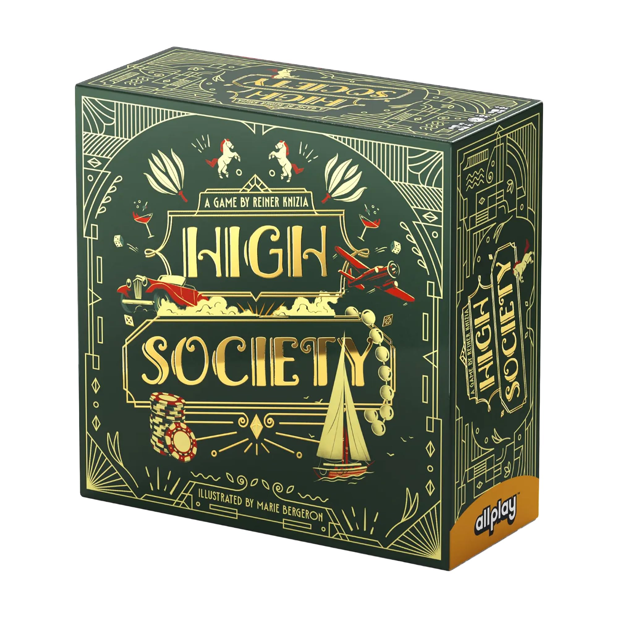 AllPlay | High Society | Kartenspiel, Reiner Knizia Auktionsspiel | 3-5 Spieler | 30 Minuten