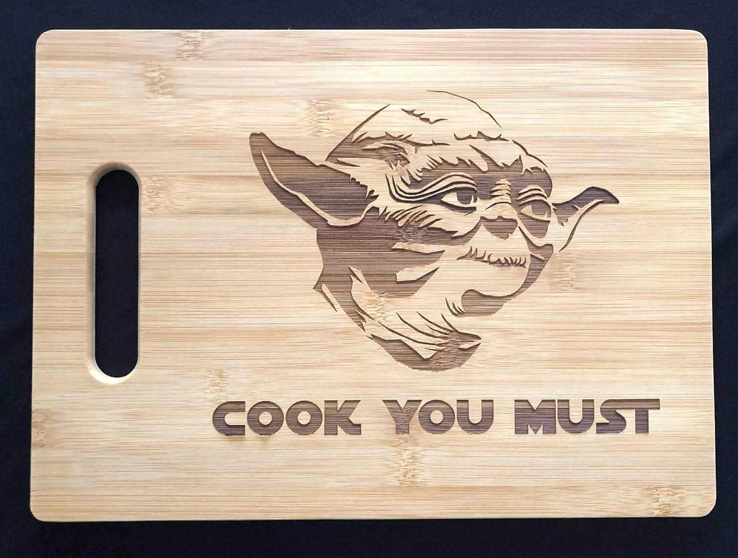 Cook You Must Master Grill BBQ Barbecue Gift for Dad Father Grandfather Engraved Wooden Bamboo Cutting Board Charcuterie tray