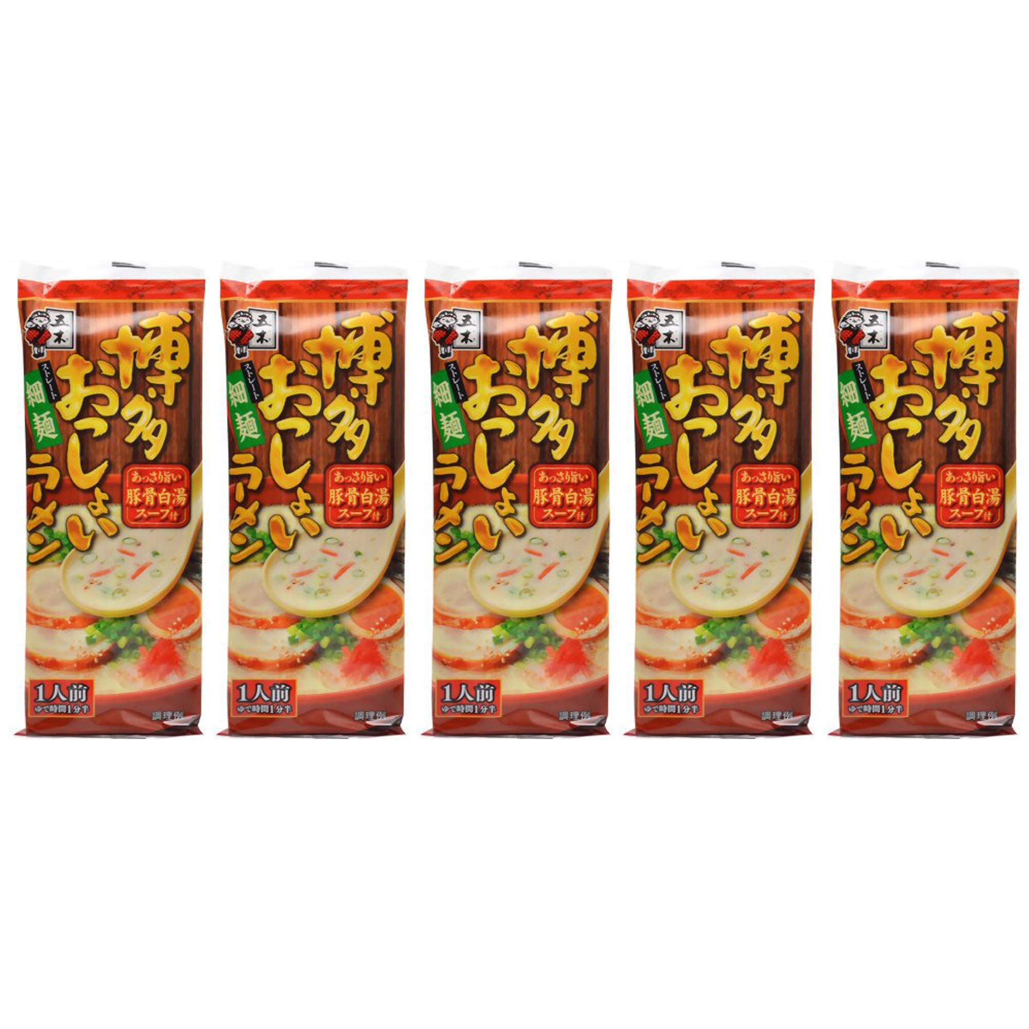 Itsuki Instant Ramen Noodle, Kyushu, Tonkotsu, Pack of 5