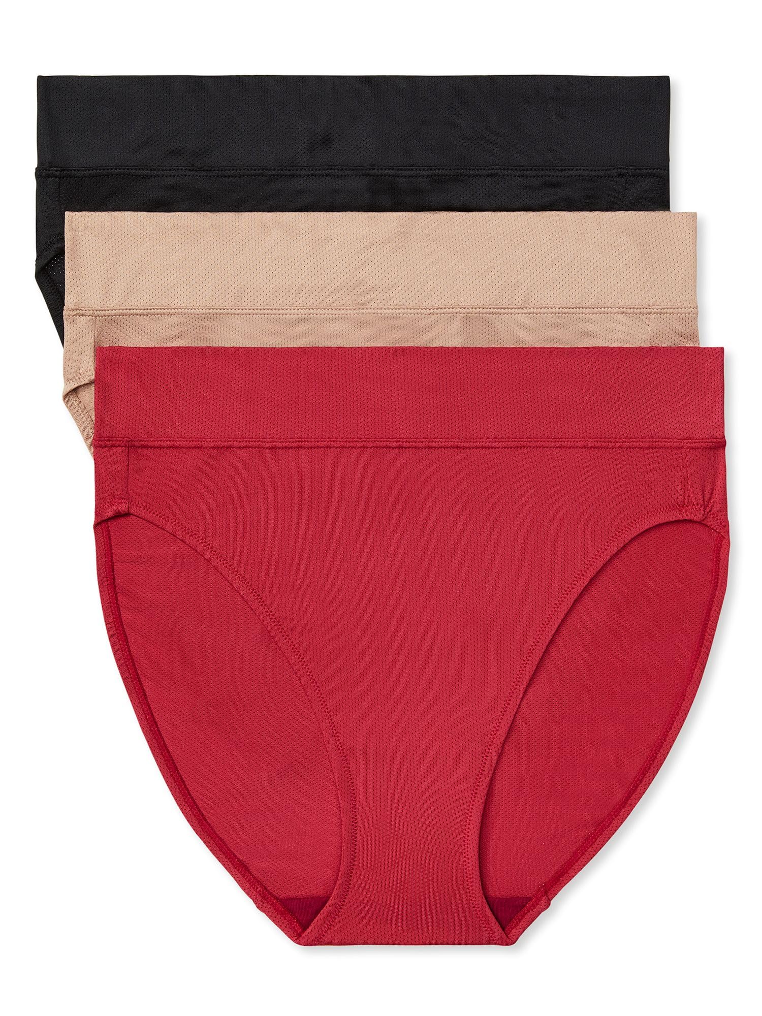 Warner's Women's Blissful Benefits Dig-free Breathable Microfiber Hi-cut 3-pack