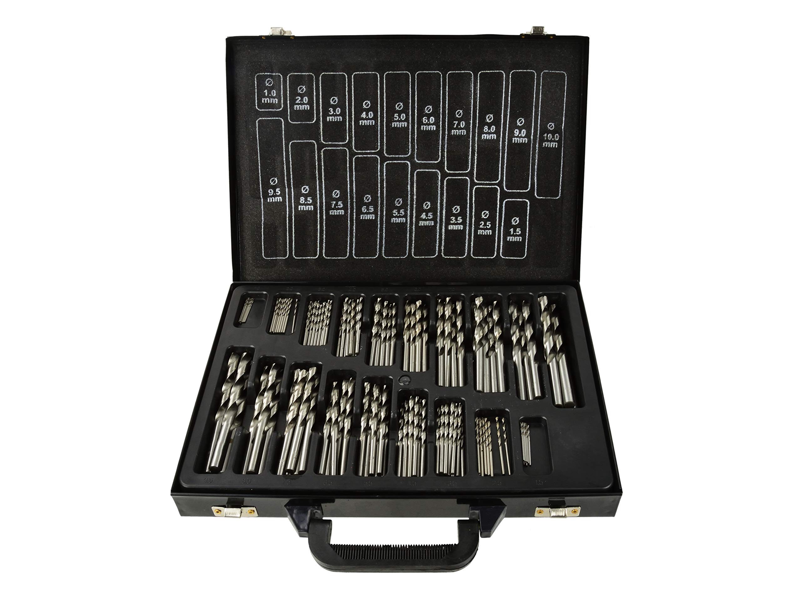 BSD Juego de Brocas para Metal - Juego de Brocas HSS, Brocas de Taladro - 1-10mm - 170 piezas