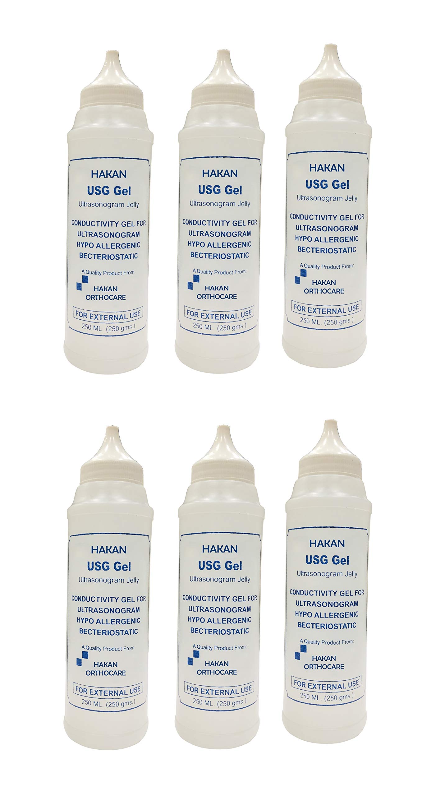 HAKAN ECG Gel - 250ml, Combo Pack of 6 Pieces