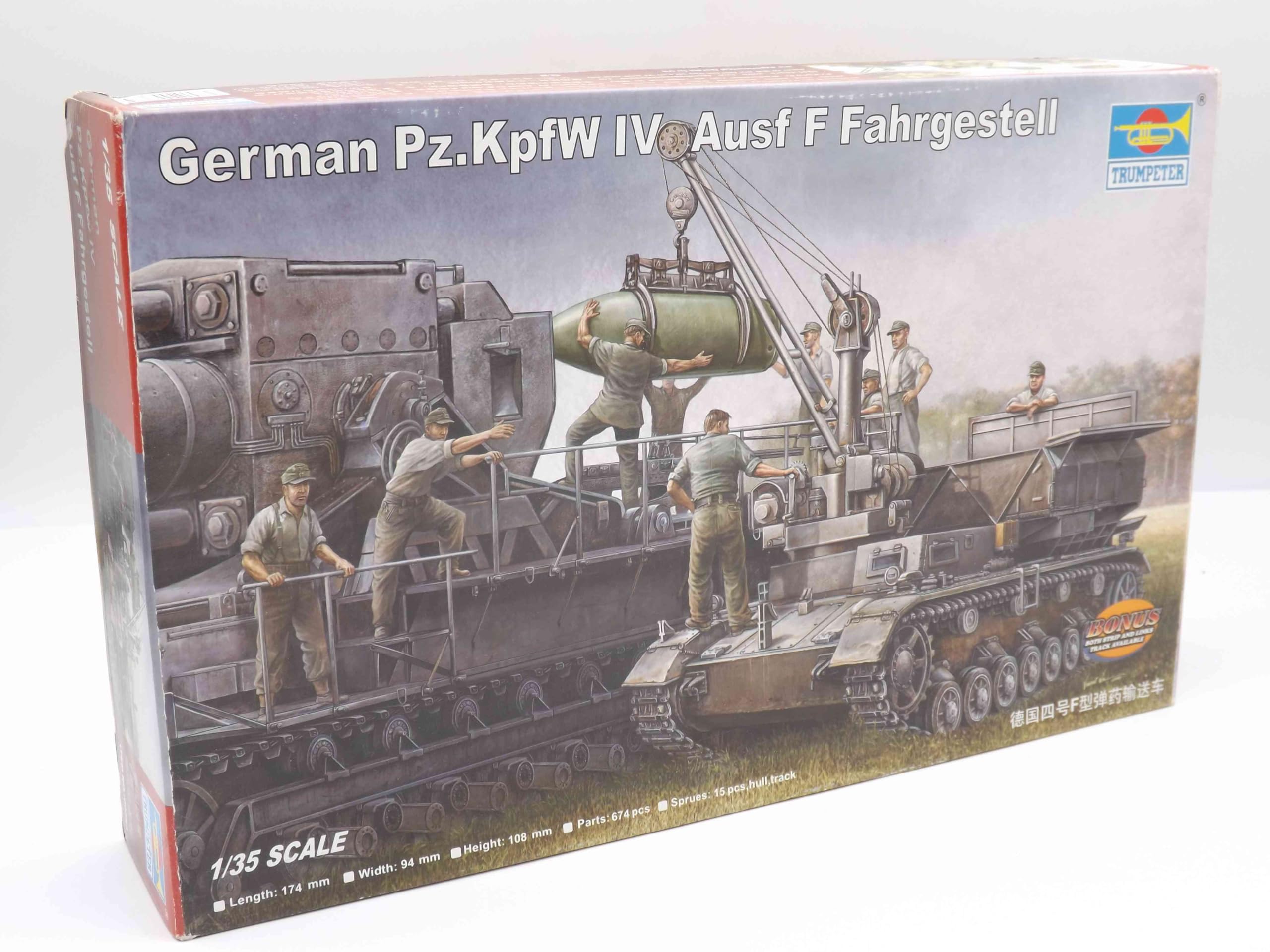 Trumpeter 00363 Modellbausatz German Pz.Kpfw IV Ausf F Fahrgestell, Verschieden
