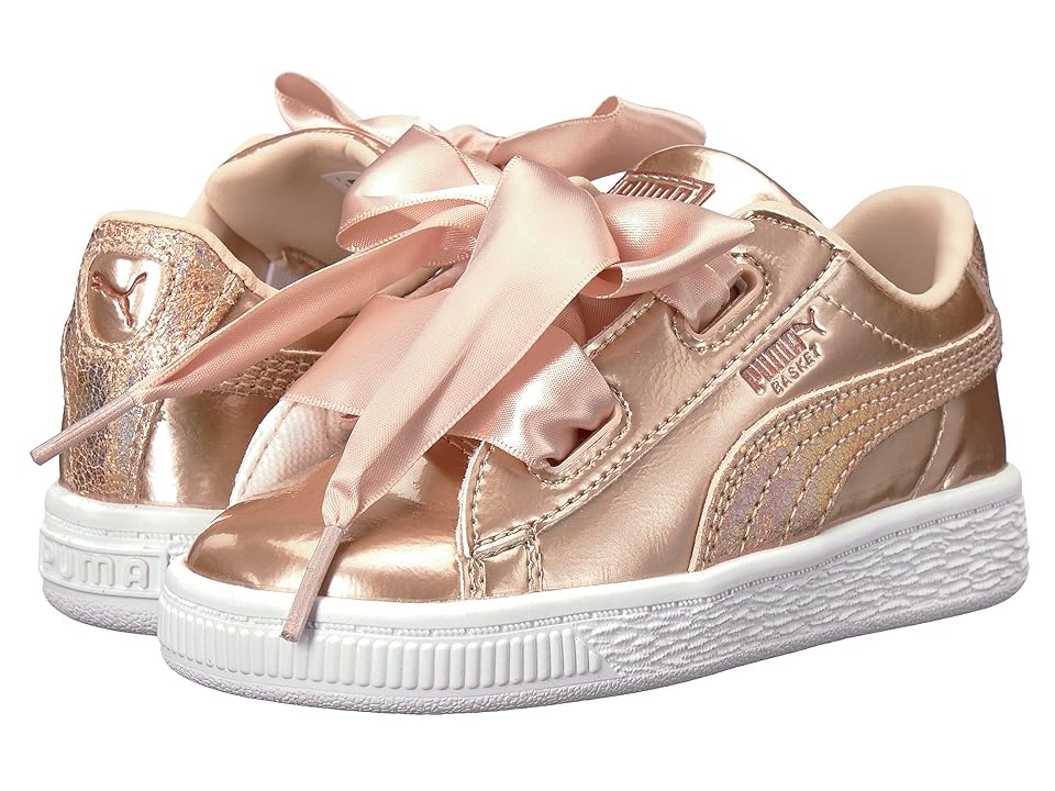 

Puma Kids Basket Heart Lunar Lux INF (Toddler) (Cream Tan) Girls Shoes