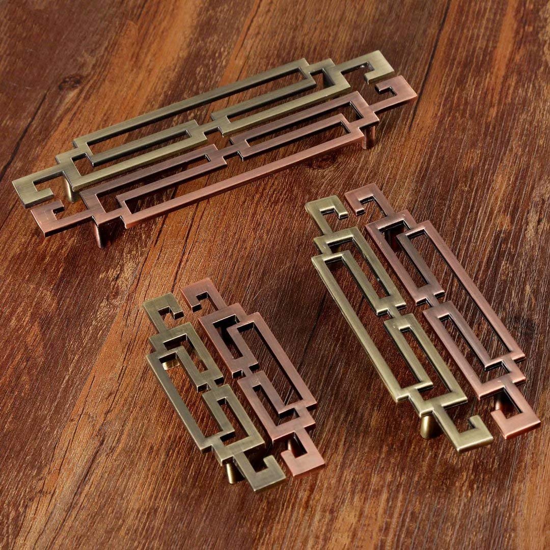 Reloj De Oro 18k 4 Piezas De Manijas De Bronce Antiguo Para Gabinete, Perillas De Puerta De Gabinete Con Forma De Jaula De Pájaros Vintage, Manija De Puerta De Muebles Con Tornillos