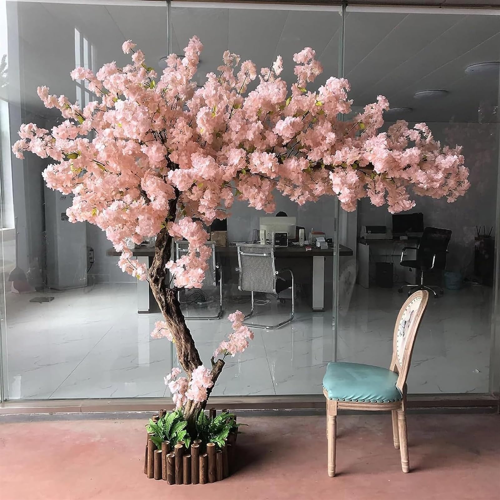 桜の木♡手作り Amazon｜人工桜の木桃の木願いの木手作り偽桜シルクフラワーオフィス