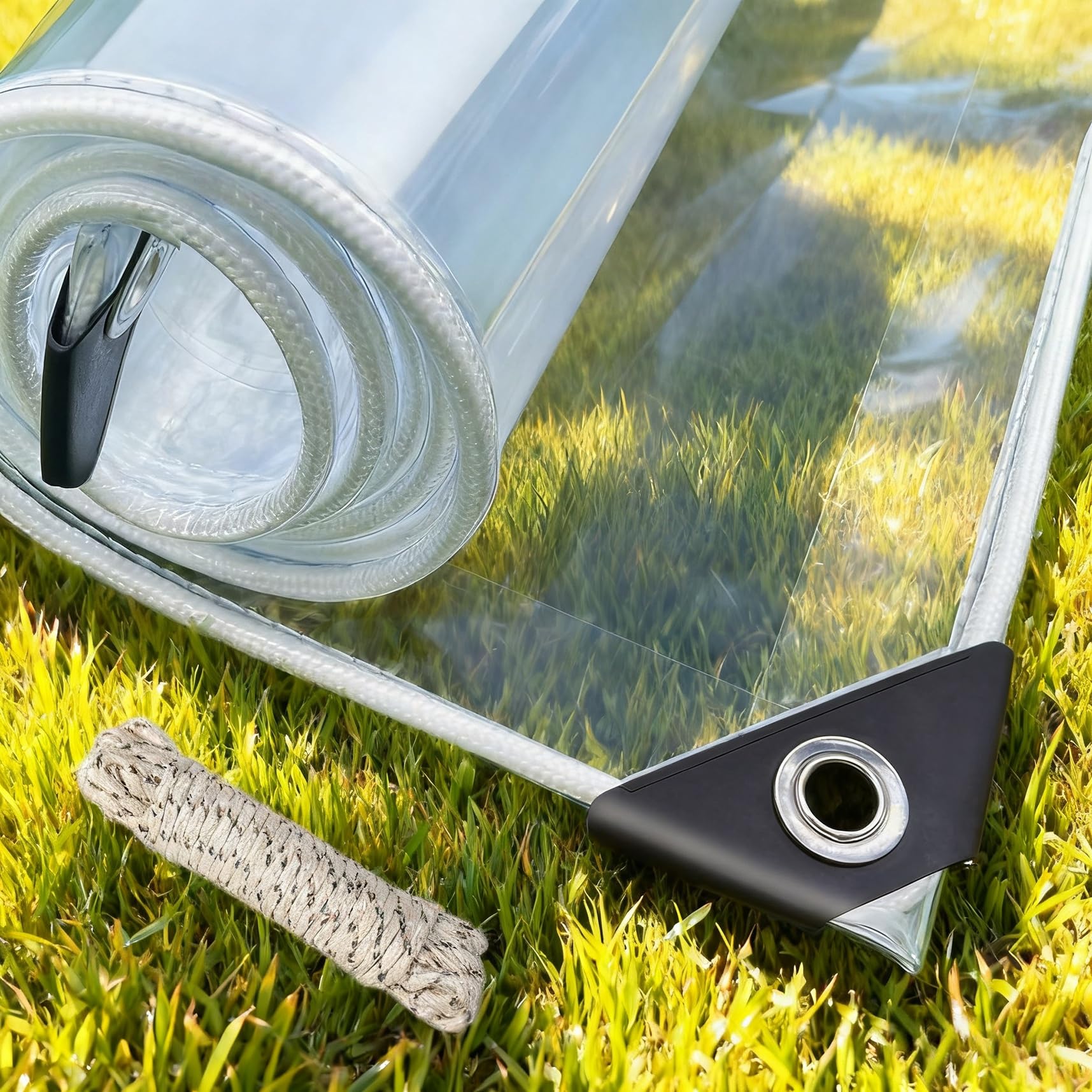 Amazon.co.jp: 防水シート 透明雨あめよけ 180 x 186 cm 防風水屋外の