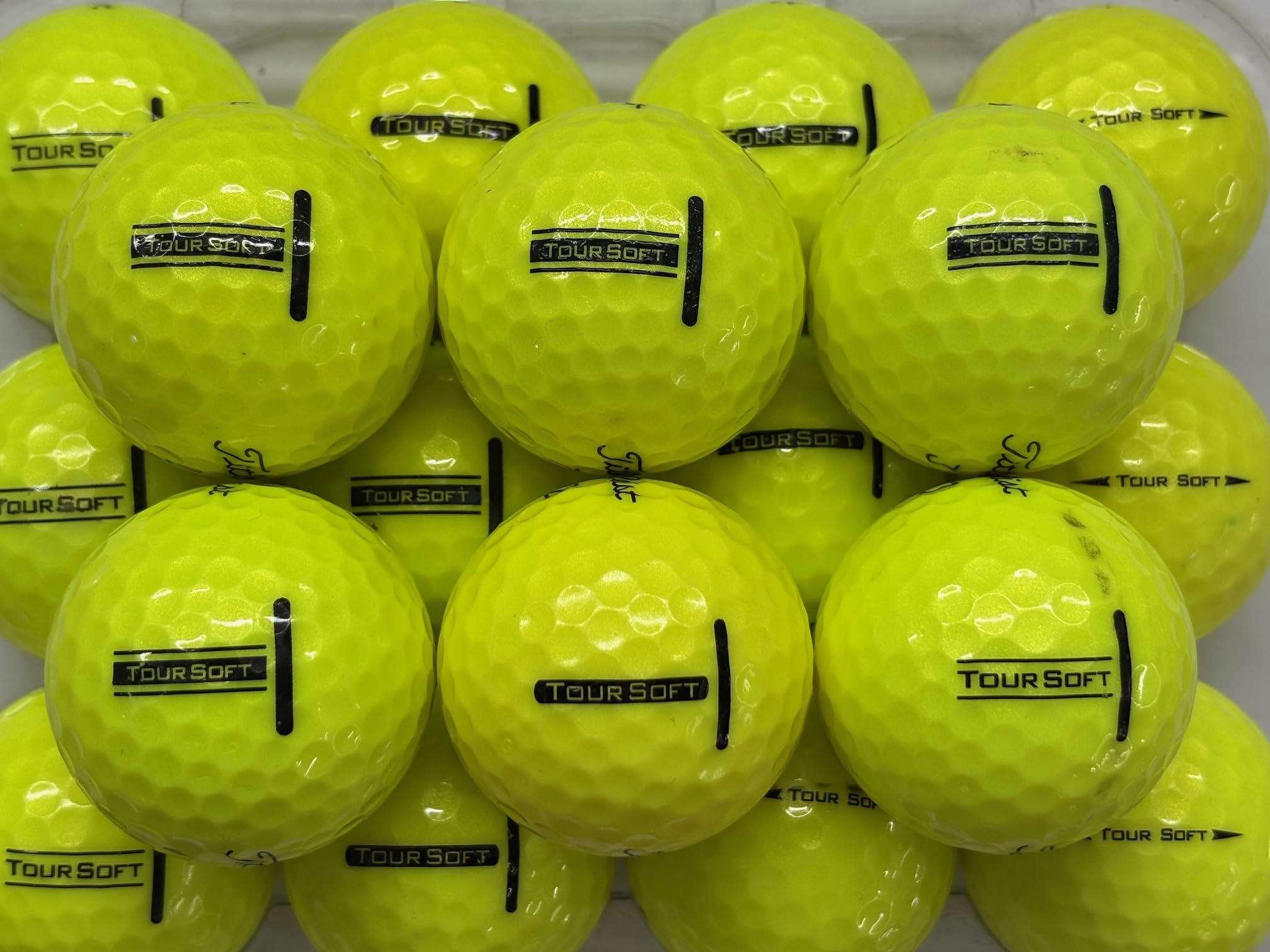 Tour Soft Yellow Golf balls for titleist 'used ' Pearl/Grade A lake balls (20 balls)