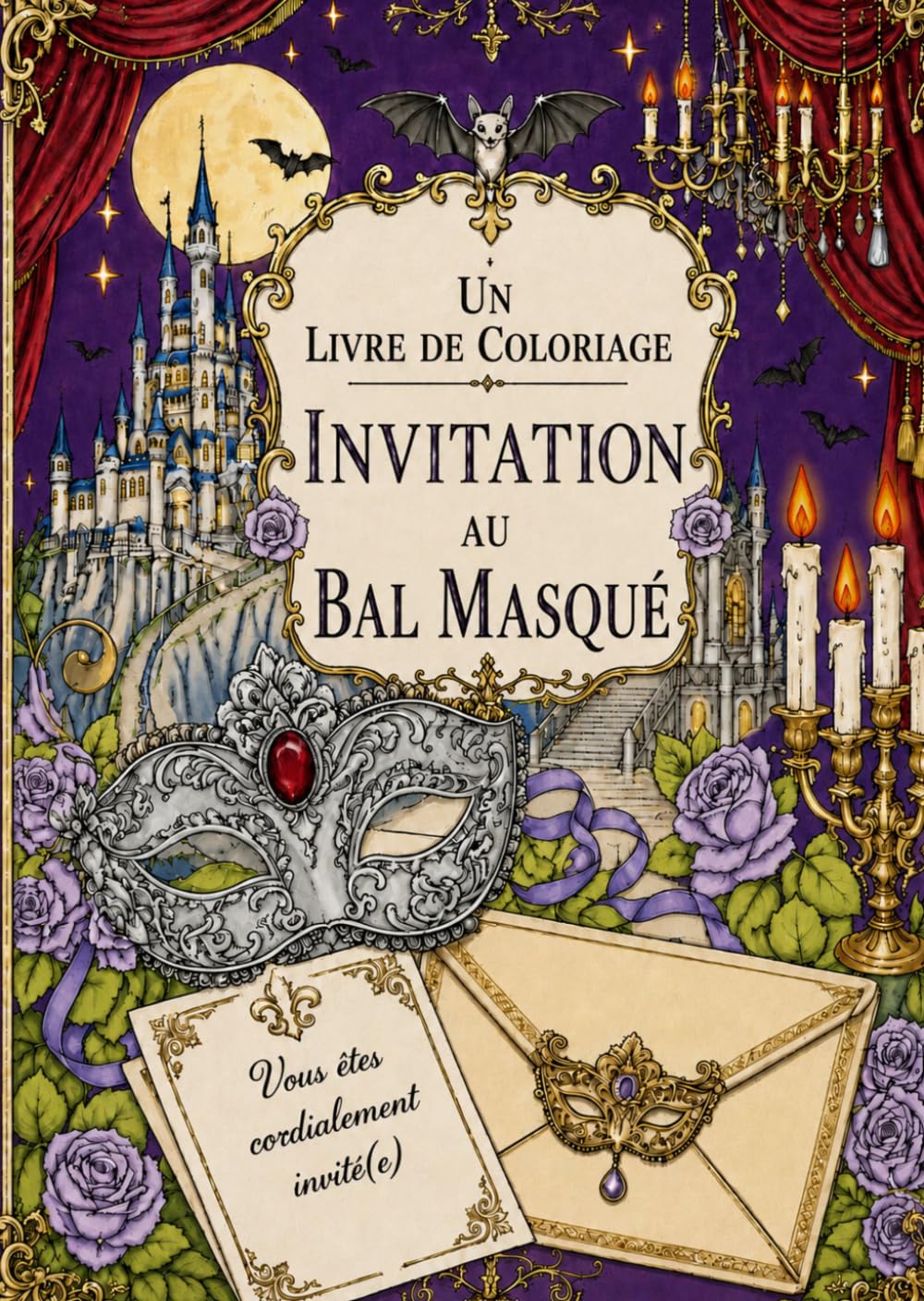 Livre de coloriage, L’invitation à un bal masqué