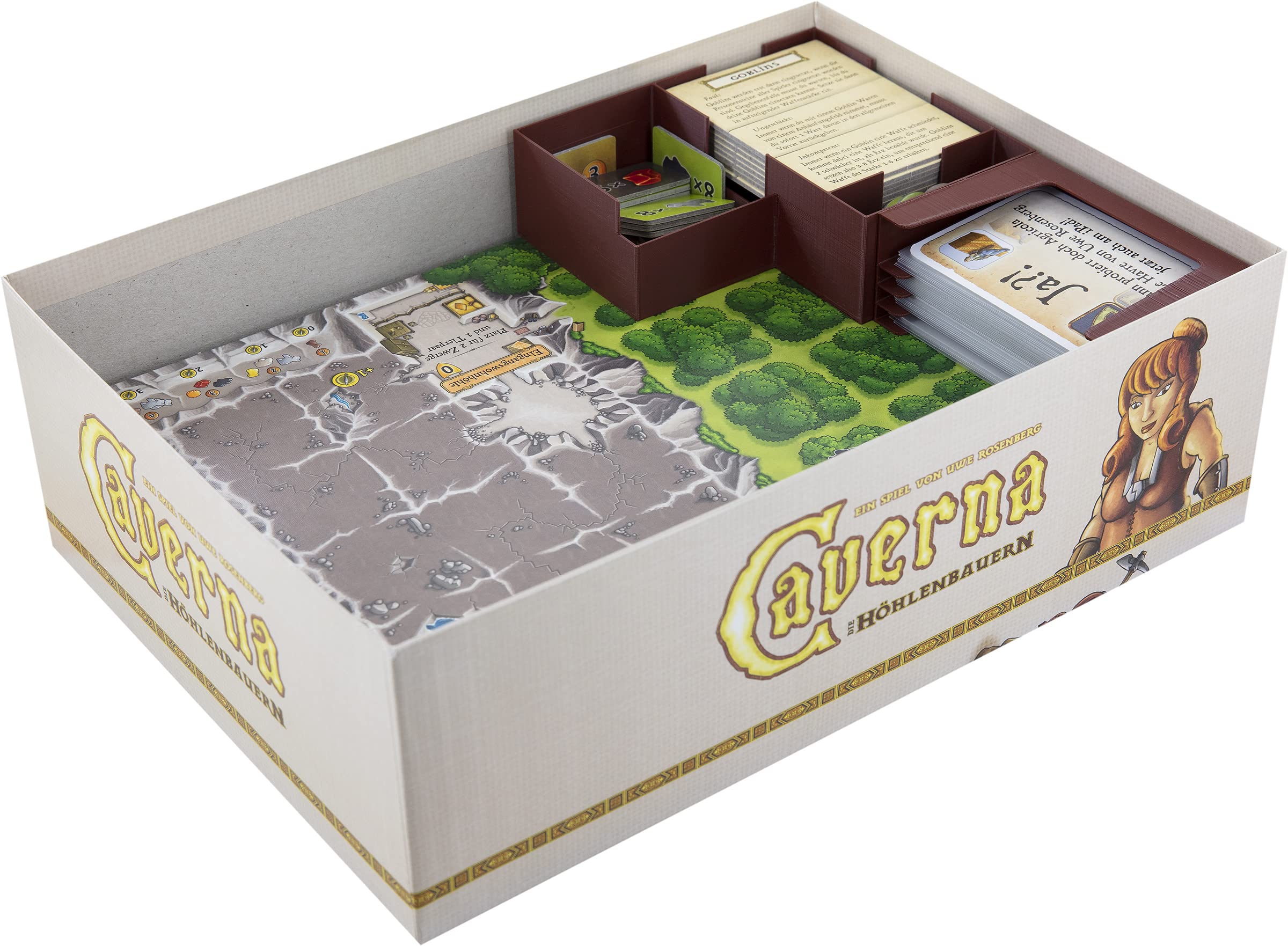Feldherr Organizer Compatibile con Race for The Galaxy + 3 espansioni - Scatola del Gioco Principale