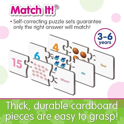 Miniatura 10 de The Learning Journey Match It - Diversión con formas - Un juego a juego para hasta 4 jugadores mezcla de forma doble cara Multicolor