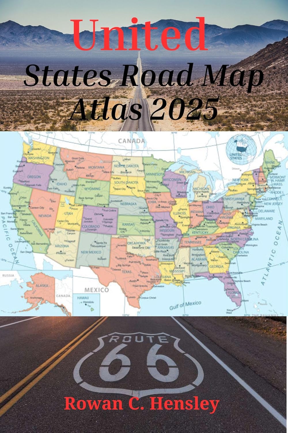 United States Road Map Atlas 2025 Detailed Maps Landmarks Highways 81N9jTr4zpL. SL1500 