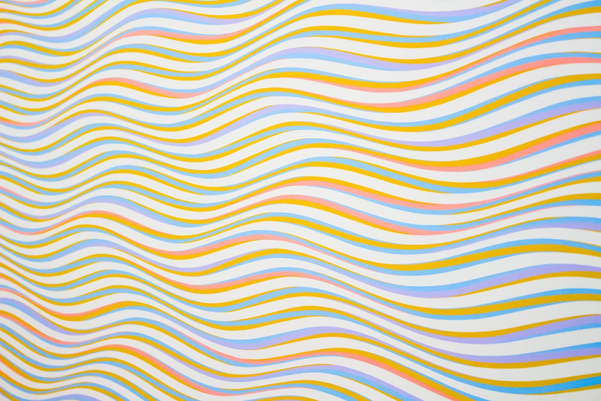 Lignes ondulées colorées - Puzzle en Bois de 2000 pièces - Pièces épaisses et Robustes, parfaites Pour s'amuser en famille