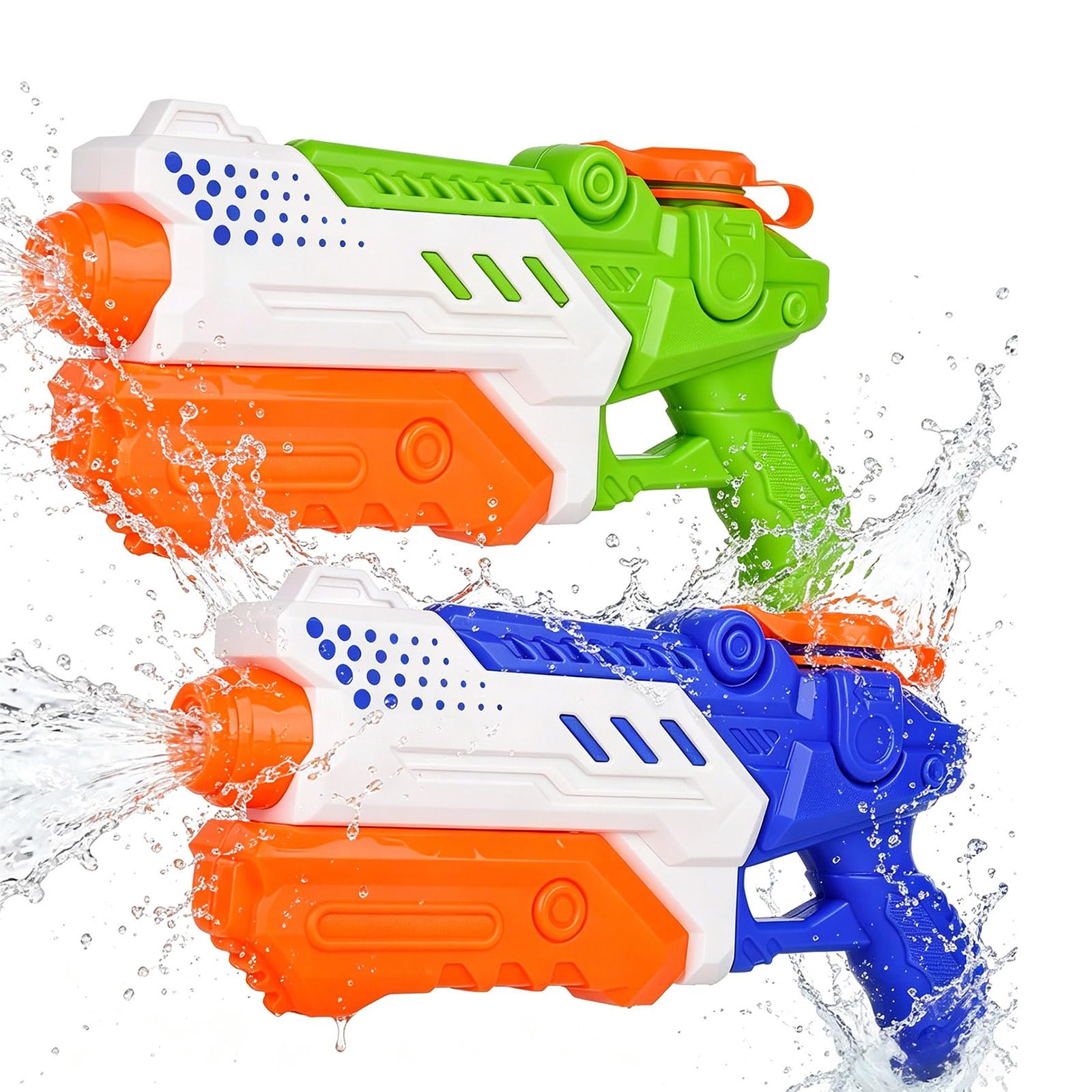 2 Pack Water Guns for Kids Adults,1200ml Powerful Water Blaster Pistols Pump Action Water Pistols, 26ft-33ft Long Range Squirt Water Blasters, Outdoor Garden Pool Beach Summer Water Fight Toys