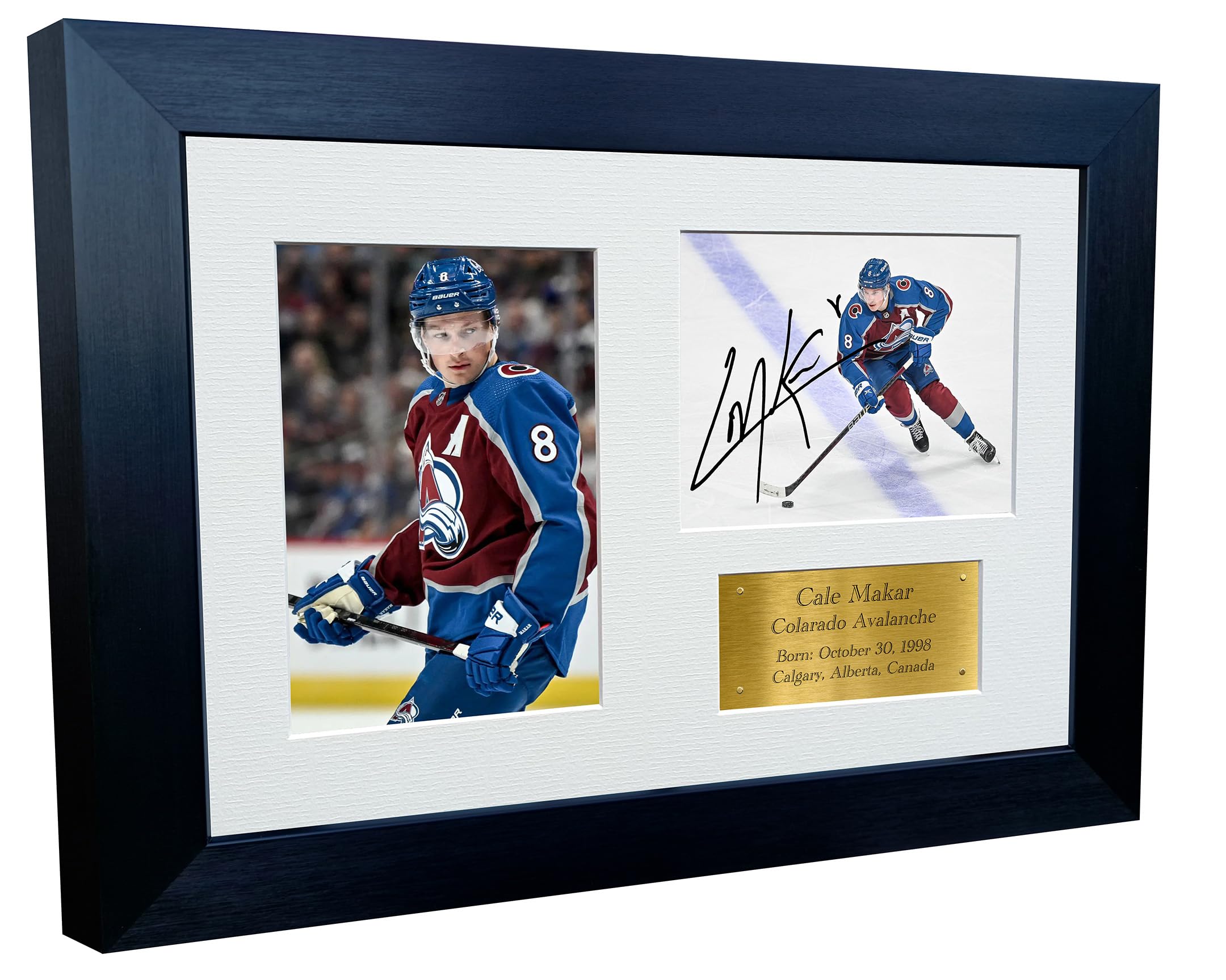 Kitbags & Lockers 12x8 A4 Cale Makar Avalanche NHL Autographed Signed Photo Photograph Picture Frame Ice Hockey Poster Gift Triple G