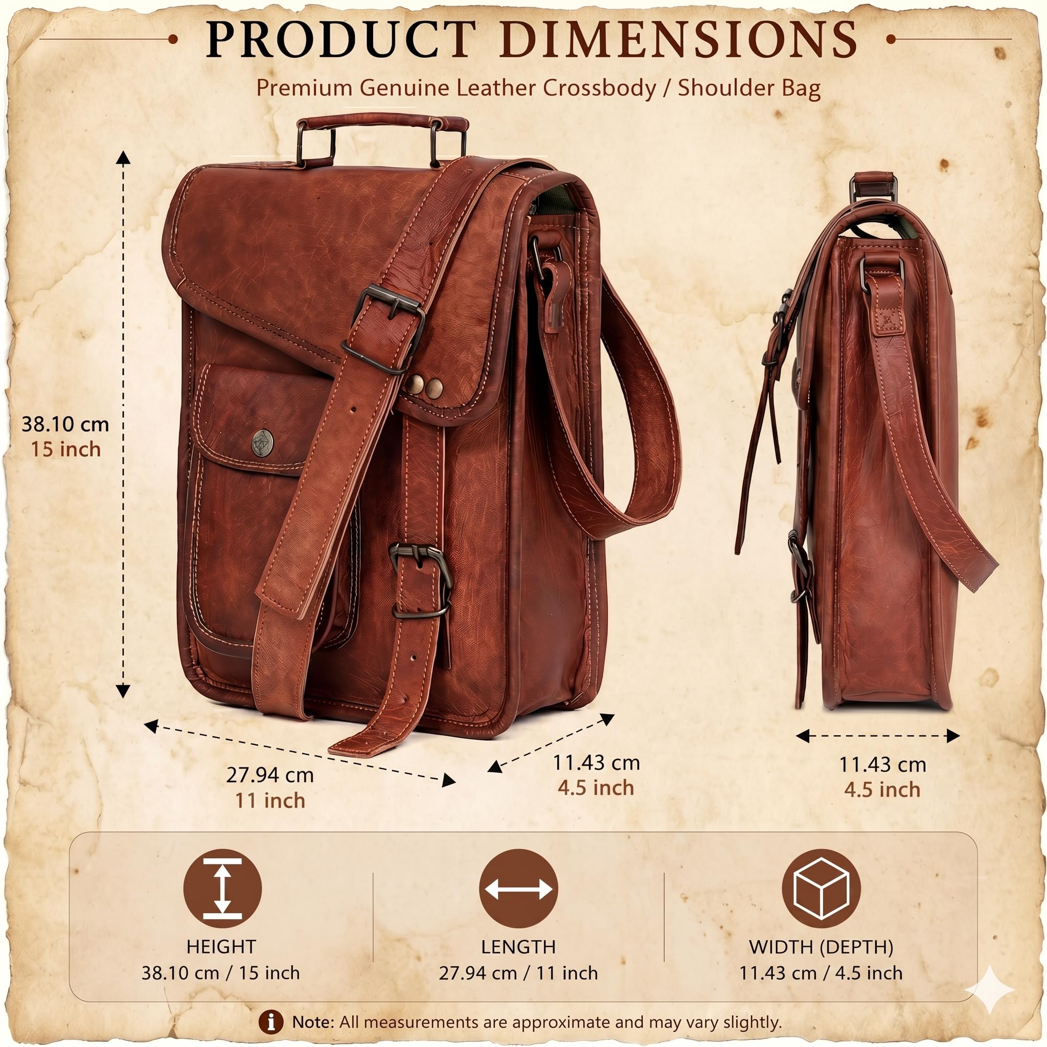 Borsa per tablet in pelle, custodia per laptop, valigetta da ufficio, borsa a tracolla dal look vintage da uomo, regalo per computer per uomo
