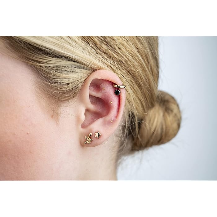 Buy Tiny Gold Ear Seeds with Placement Chart for Migraines, Self Care