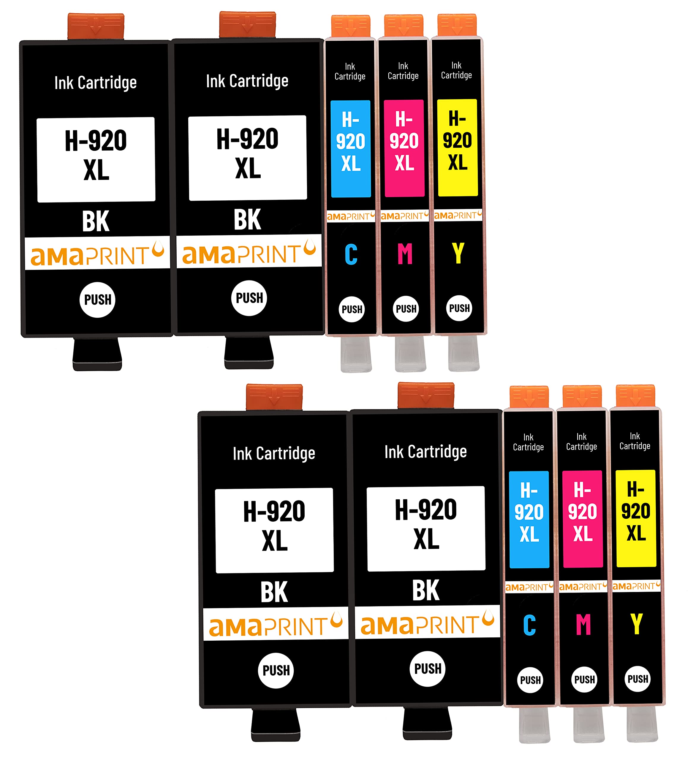 Amaprint10 XL cartridges compatible with HP 920 920XL suitable for HP OfficeJet 6000 6500 6500a 6500a plus 7000 7500a
