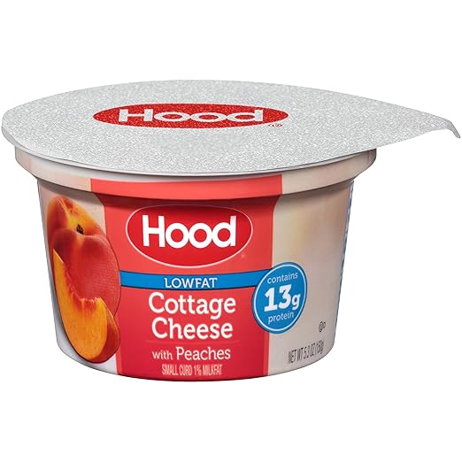Hood Lowfat Cottage Cheese with Peaches, Single Serve, 5