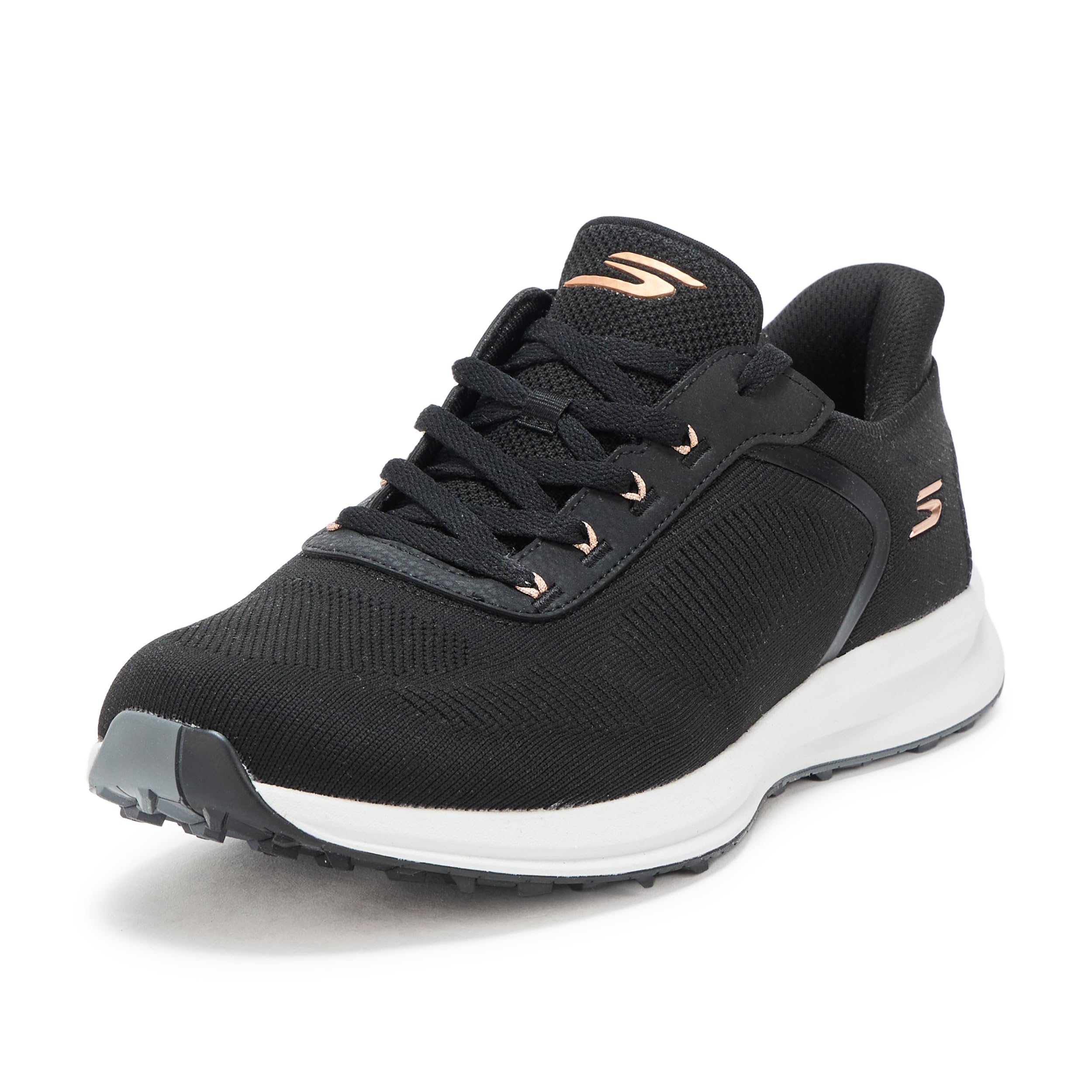Skechers Zen Spikeless - Tenis de Golf Ligeros para Mujer, Negro, 7 Wide