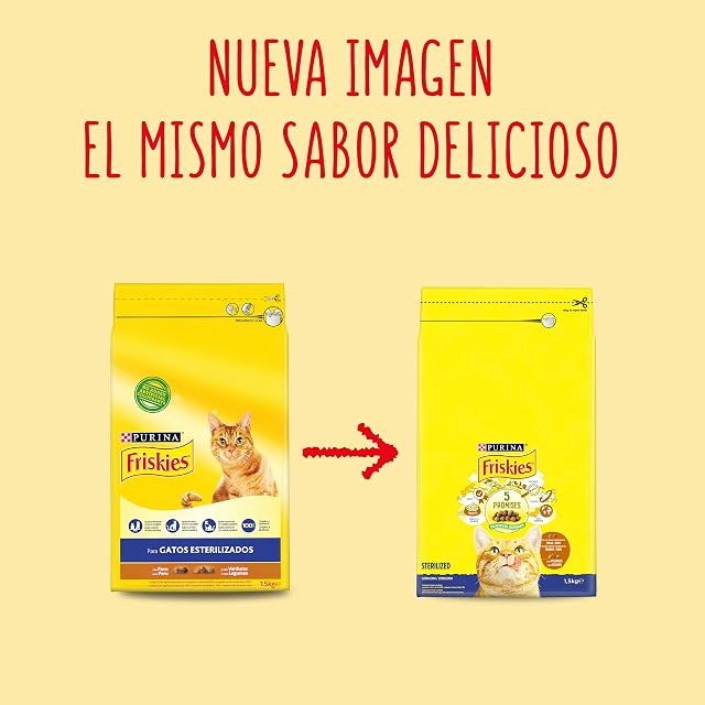 Foto 3 de 8 de Friskies Pienso pienso gato Adulto Esterilizado Pavo 4x3 kg