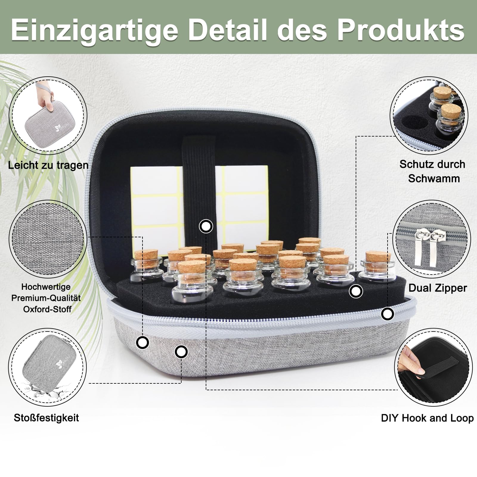 Scatola portaoggetti per semi, 3 misure, 80 scatole da giardinaggio con etichette adesive e accessori utili, contenitore trasparente per perline per unghie, diamanti, semi, accessori artistici (29,7 x