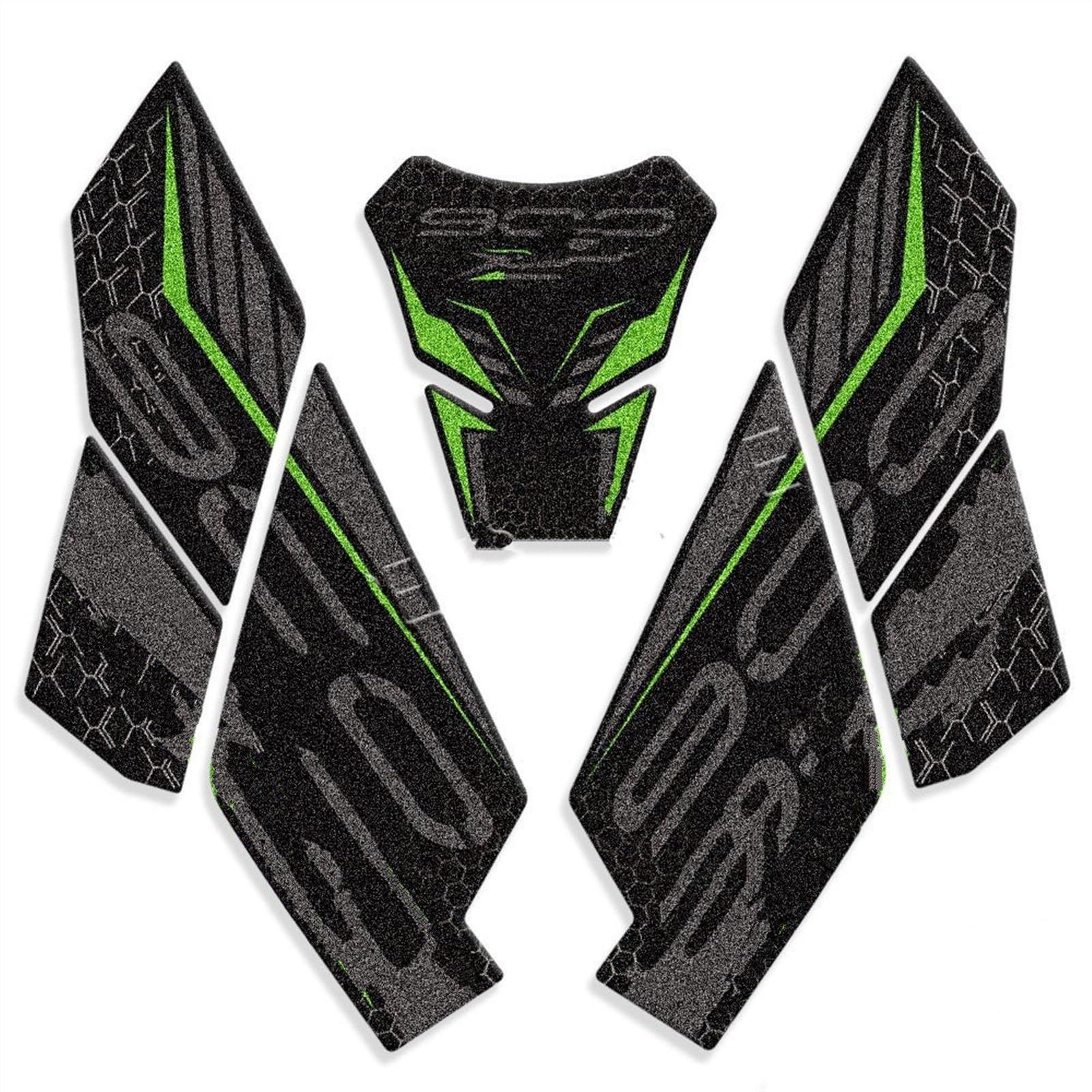 Dtsgcx Color2 Motorcycle Tank Pad Protector Sticker Decal Gas Knee Traction Side For Kawasaki For Z900 2017-2023(Color2)