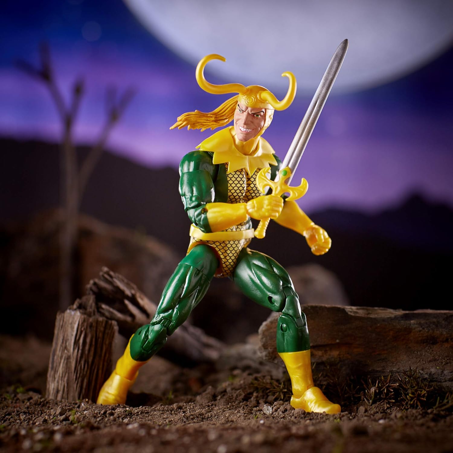 Marvel Legends Series Loki 6' Collectible Marvel Comics Action Figure Toy for Ages 6 & Up with Accessory & Build-A-Figurepiece