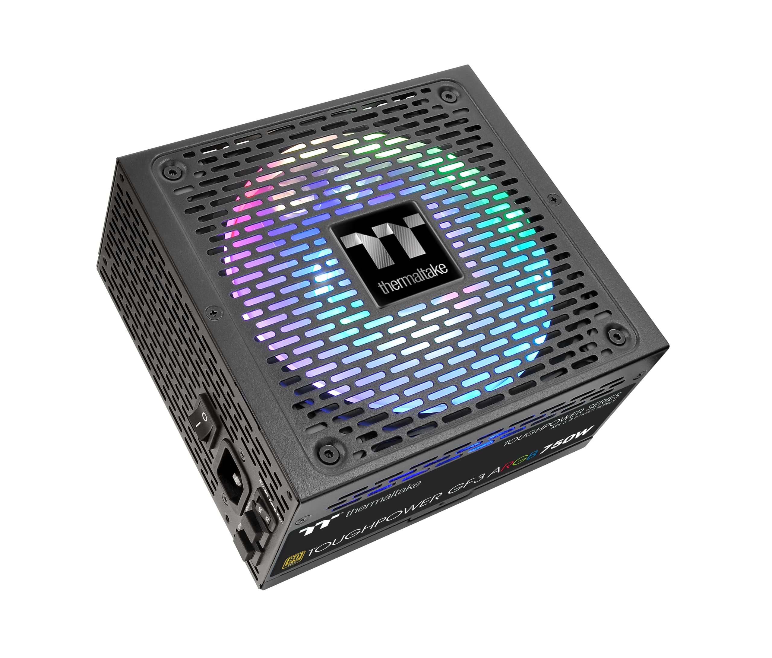 Thermaltake Toughpower GF3 ARGB 750W | Alimentation PC ATX 3.0 | PCIe Gen 5.0 | 80-Plus Gold | entièrement modulaire | Ventilateur Silencieux 140 | Certifié UE | Noir