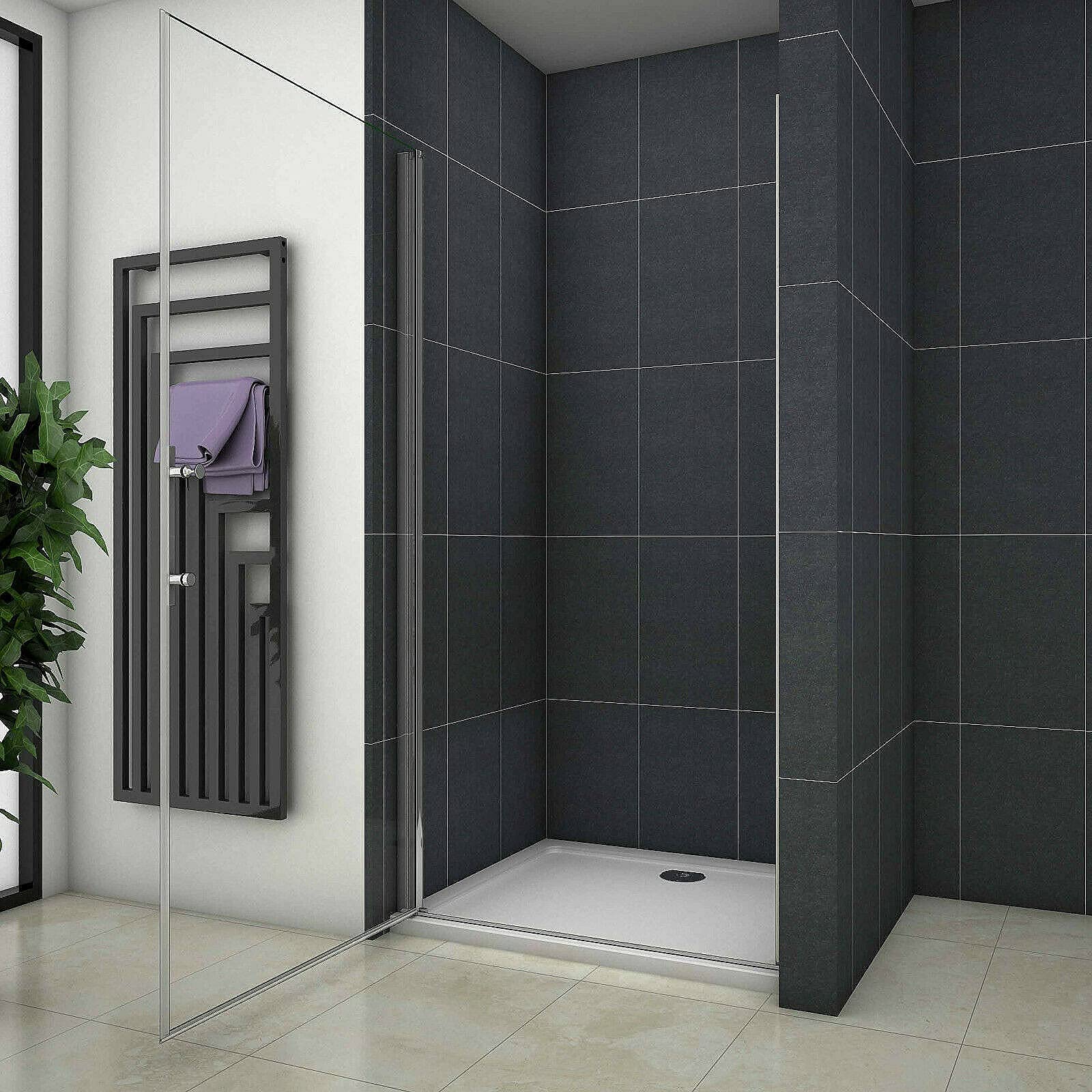 90cm Duschtür Nischentür Pendeltür Duschkabine Schwingtür Duschabtrennung Dusche H195cm