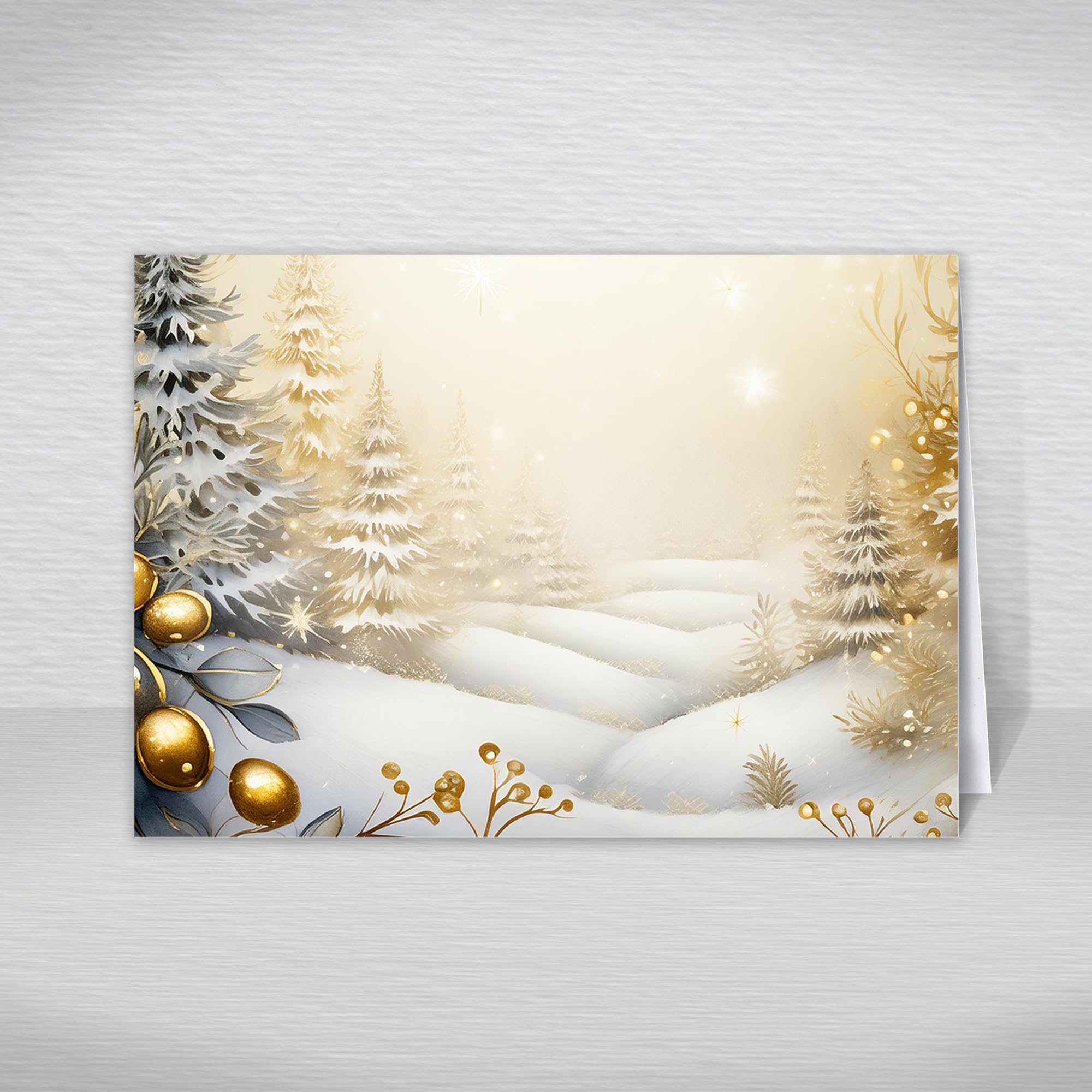 20PCS Gold Christmas Name Place Cards for Table Setting. Ideal for Wedding, Birthday Party, Buffet Restaurant Reservation (Blank Tented Cards): Golden Winter Table Name Place Settings