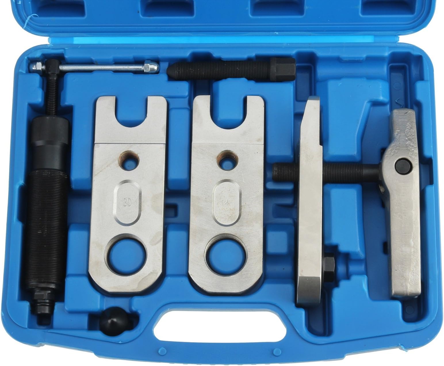 2-Way Hydraulic Ball Joint Separator Tie Rod Removal Tool with Splitting Ball Points and Anti-roll Bar Mountings - Perfect for Front Wheel Cars Ball Joint Remover Tool with Steel Body and Bolt