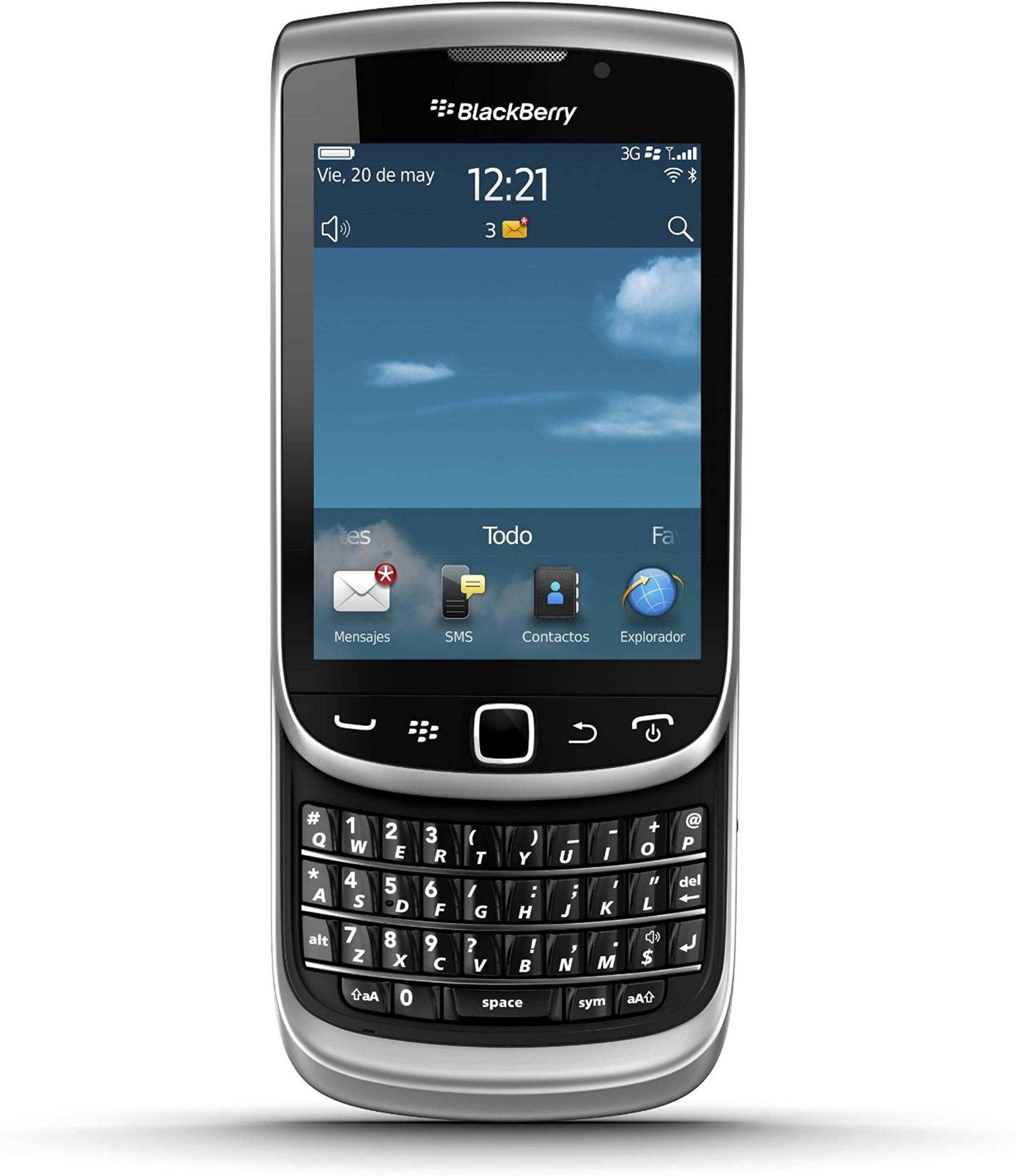 Blackberry Torch 2 9810 Unlocked Phone with 1.2GHz Processor, GPS, 5 MP Camera and HD Video - Unlocked Phone - No Warranty - Grey