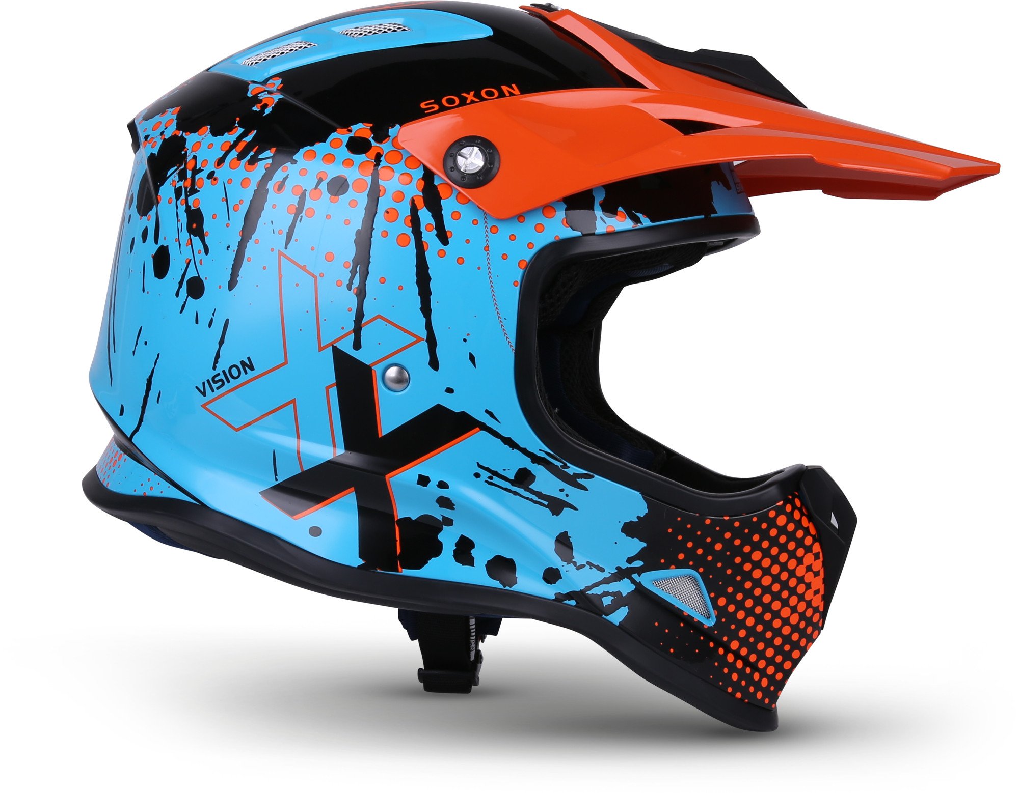Soxon SKC-33 Casque de Cross pour Enfant