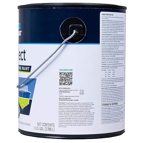 Vista 13 de TotalBoat JD Select - Pintura inferior antiincrustante ablativa para barcos de fibra de vidrio, madera y acero (negro, galón)