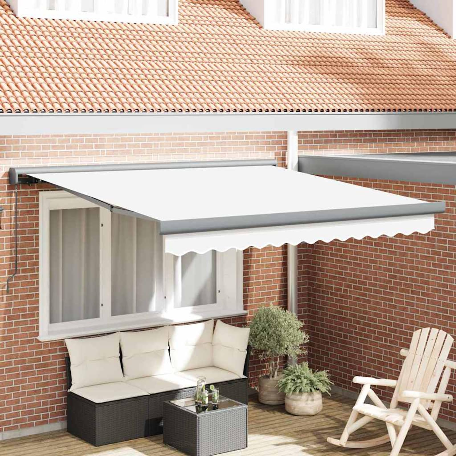 Tidyard Cama con Box Spring y Colchón & LED Gris Claro 120x190 cm Tela