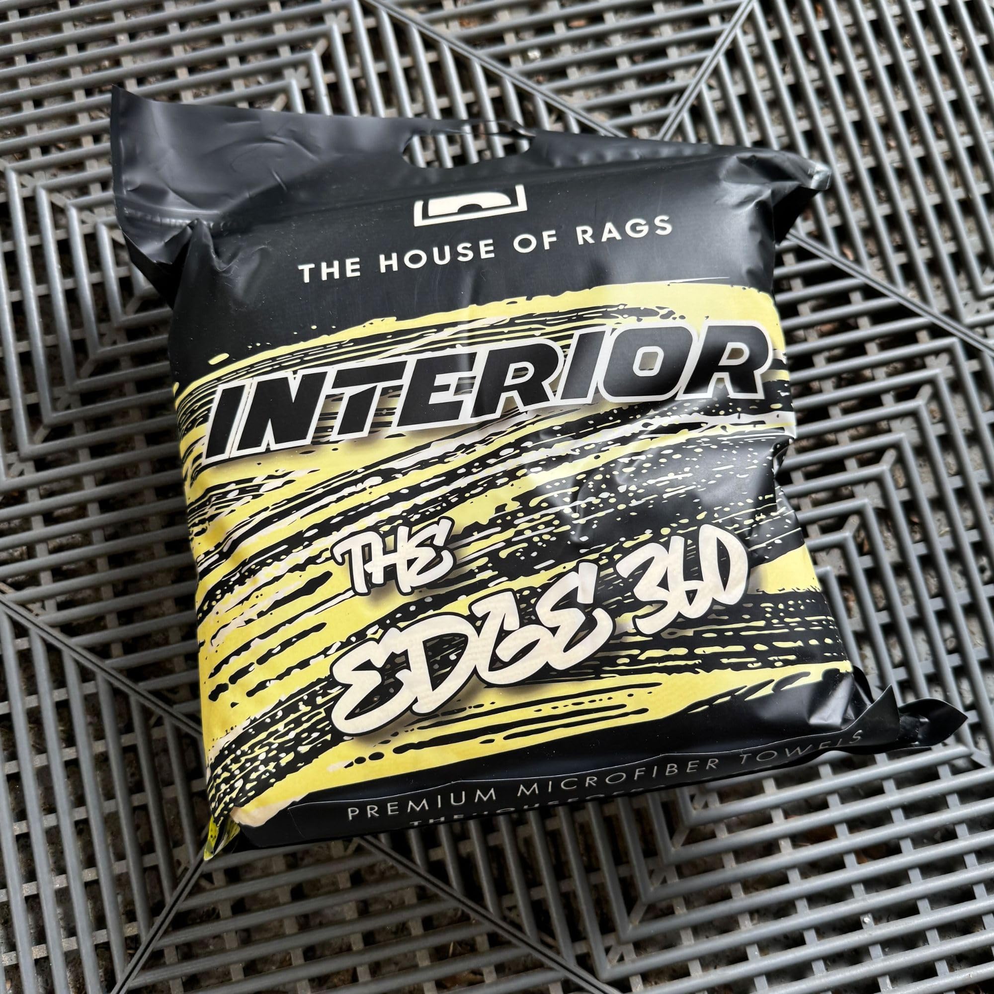 The Edge 360 - Toallas de limpieza de microfibra para interiores, 16 x 16 pulgadas, calidad coreana premium, 360 GSM, paquete de 10