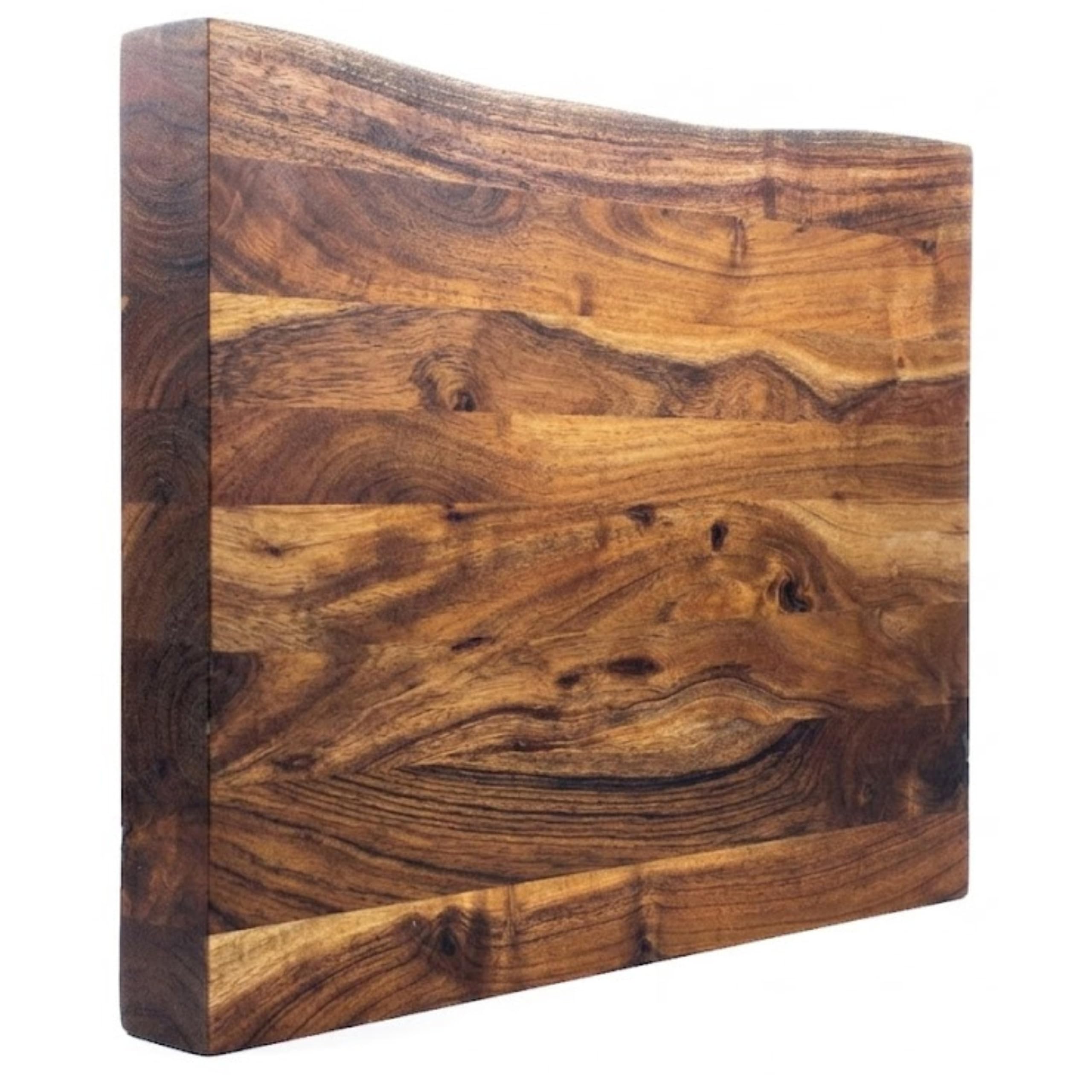Erreke Schneidebrett aus Natürlichem Akazienholz Live Edge, 55x35x5 cm