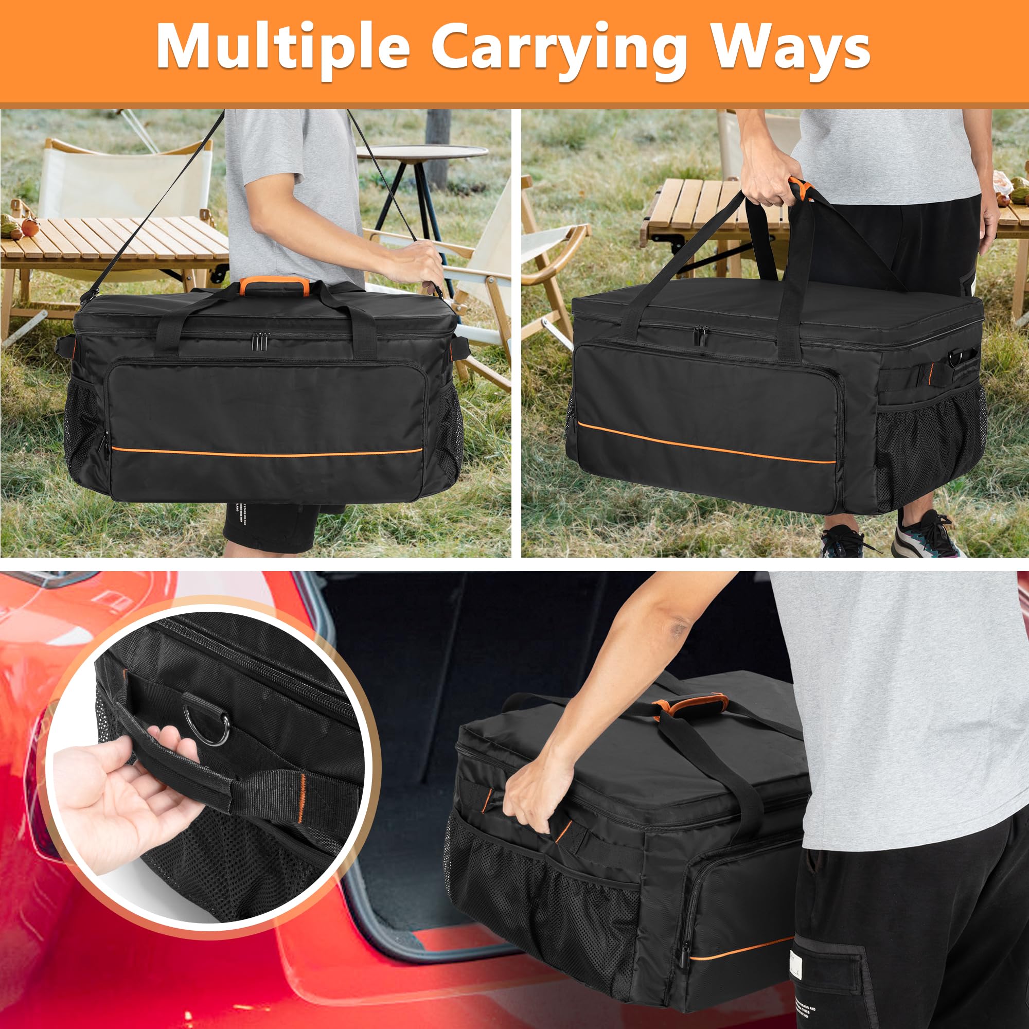 HODRANT Funda para Parrilla Compatible con la Parrilla Ninja OG701 Woodfire | Funda Para Parrilla y Ahumador Serie OG700, Estuche de Transporte para Herramientas y Accesorios de Barbacoa (Solo la Bolsa)