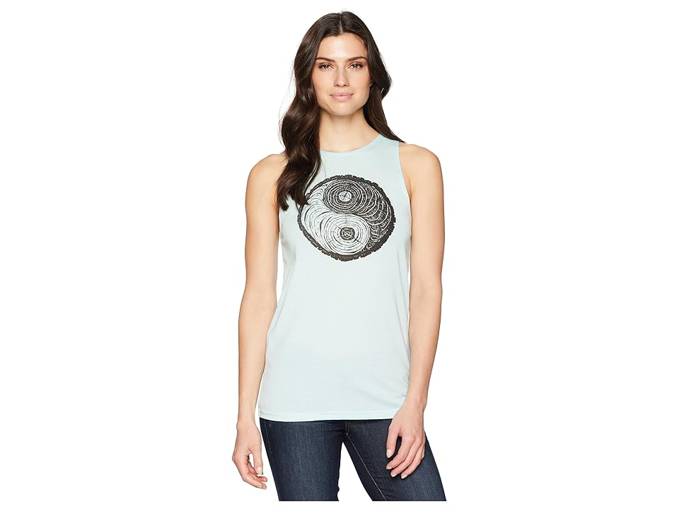 

tentree Yin Yang Tank Top (Icy Morn) Women's Sleeveless