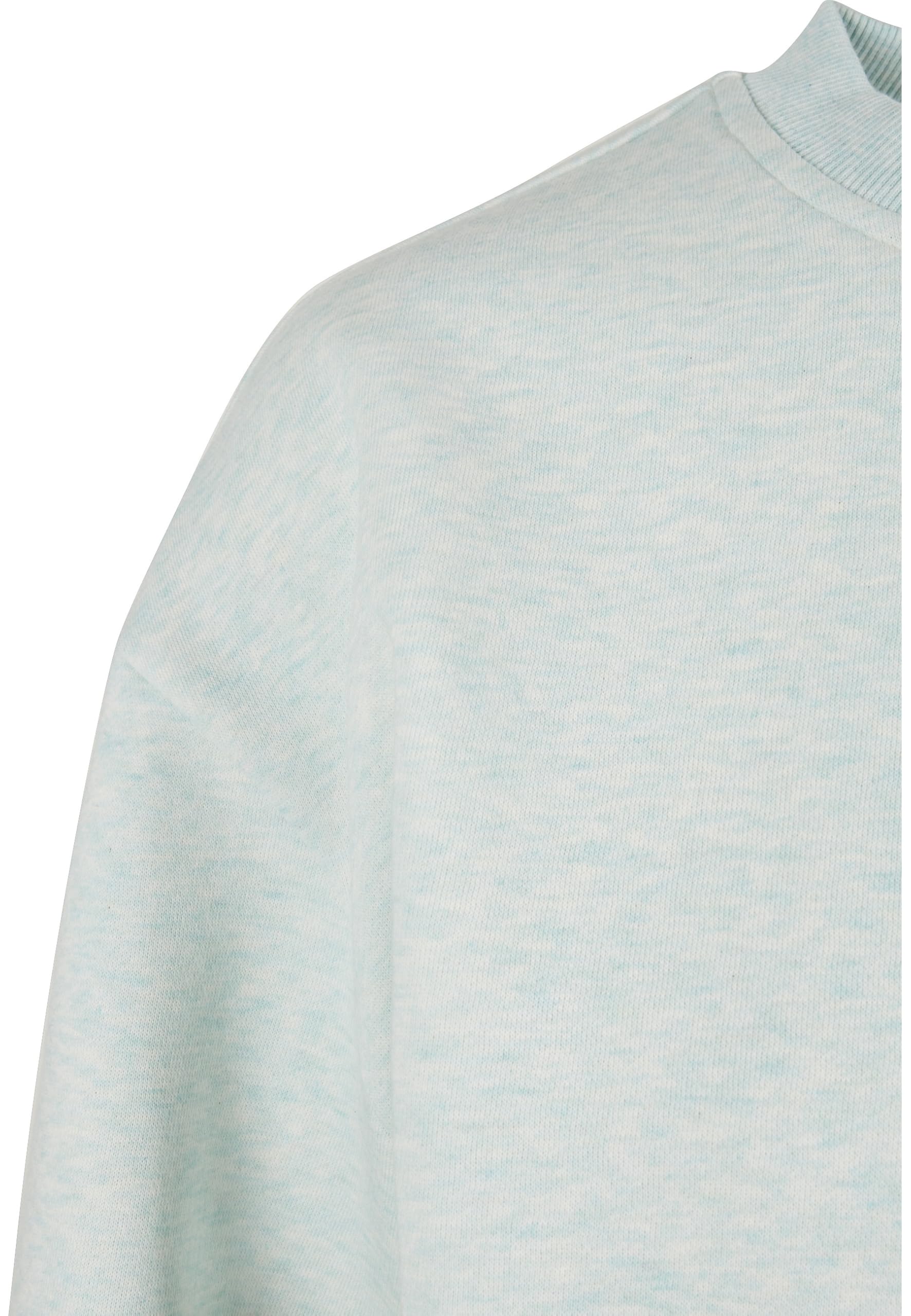 Urban Classics Damski sweter damski, oversize, kolorowy okrągły dekolt, Aqua Melange, 3XL