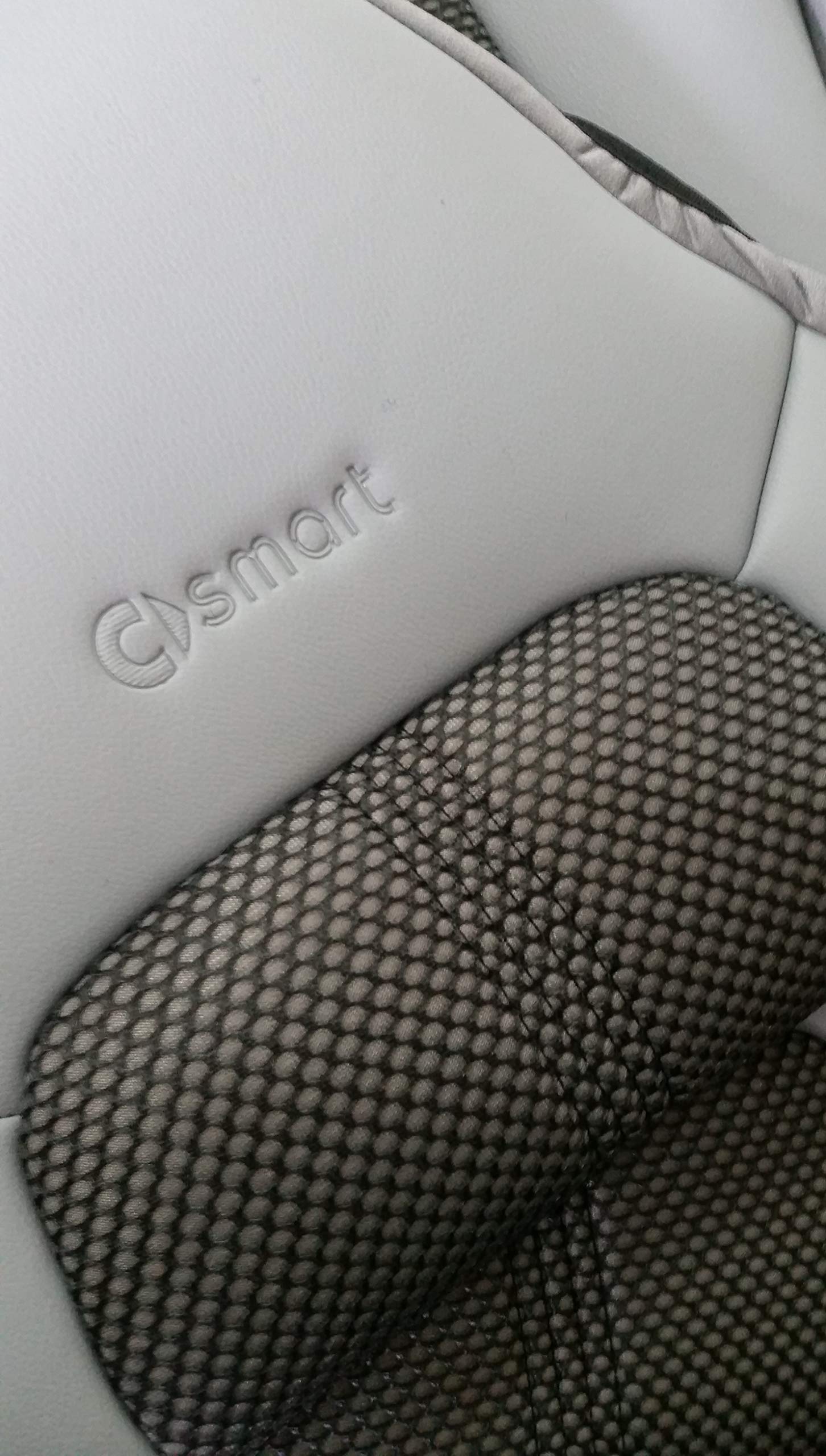 Coprisedili Auto Per Smart Fortwo 450 (1998-2006) – Ecopelle Grigia E Tessuto Bicolore Grigio/Nero - 6
