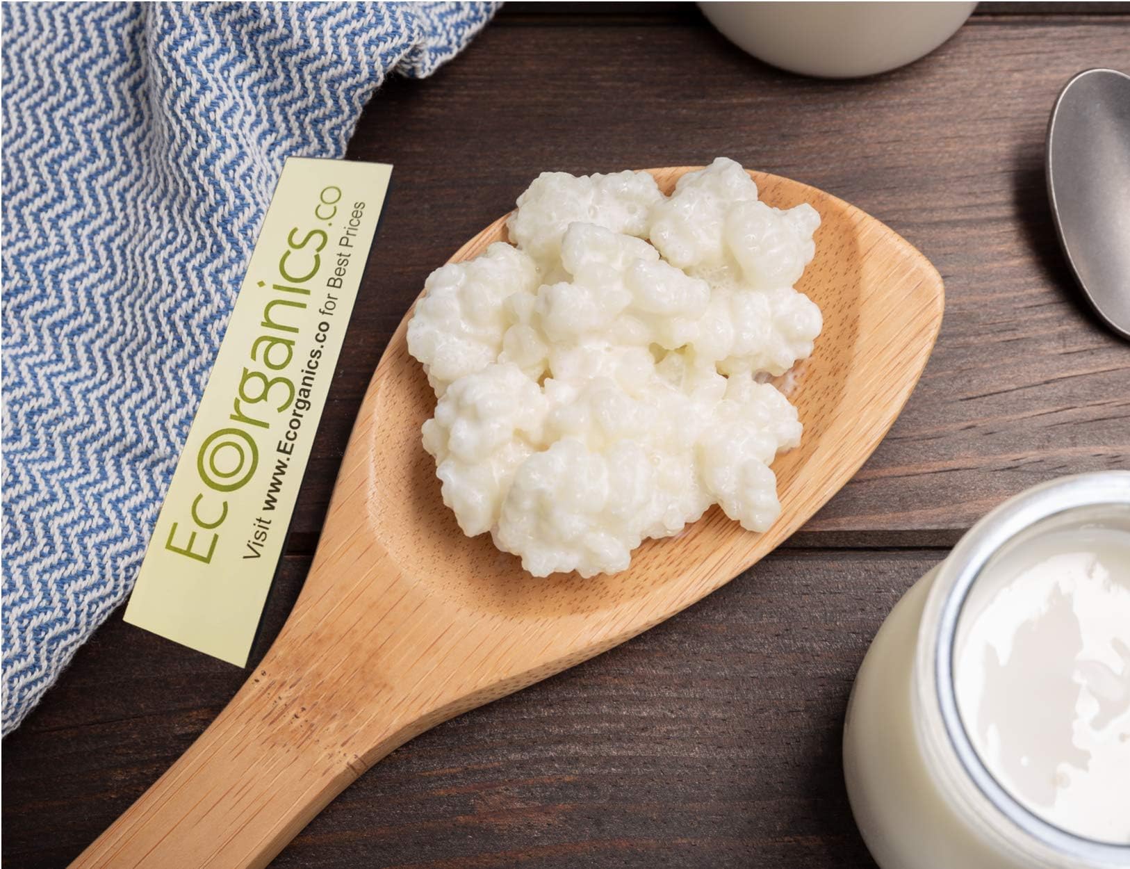 2 TSP - Milk Kefir Grains - Bulgaros - Live Fresh & Organic - Active Probiotic Cultures by Eco Organics