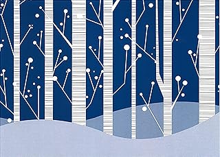 White Birches Holiday Cards Boxed