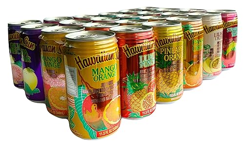 Miniatura 3 de Hawaiian Sun Paquete de 10 bebidas de jugo tropical prémium para fiestas de sabores surtidos (24 latas en total)