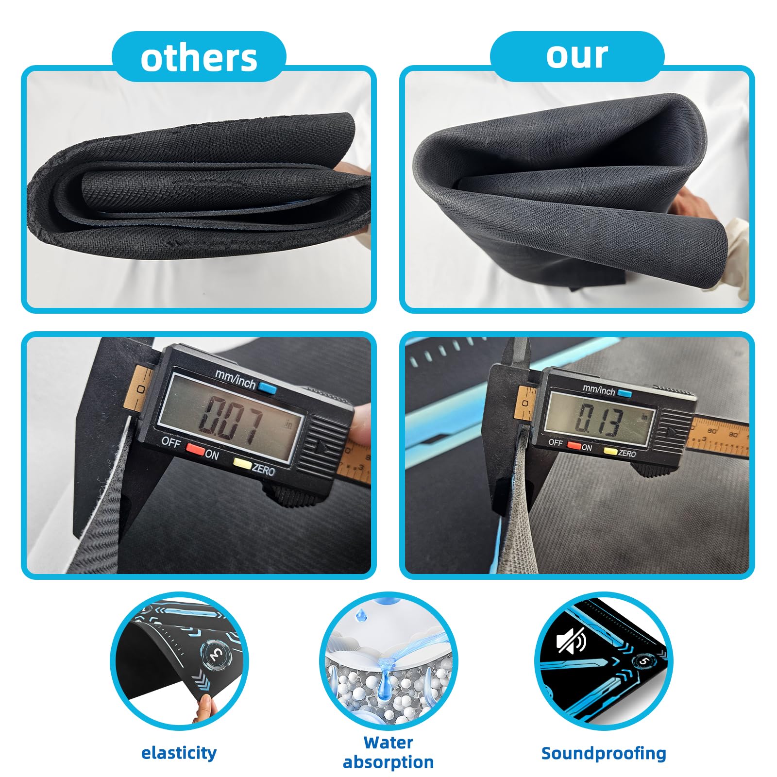 Soccer Training Equipment,Soccer Training Mat Improve Strength,Agility and Coordination,Anti-Slip Silent Absorption Soccer Footwork Training Mat