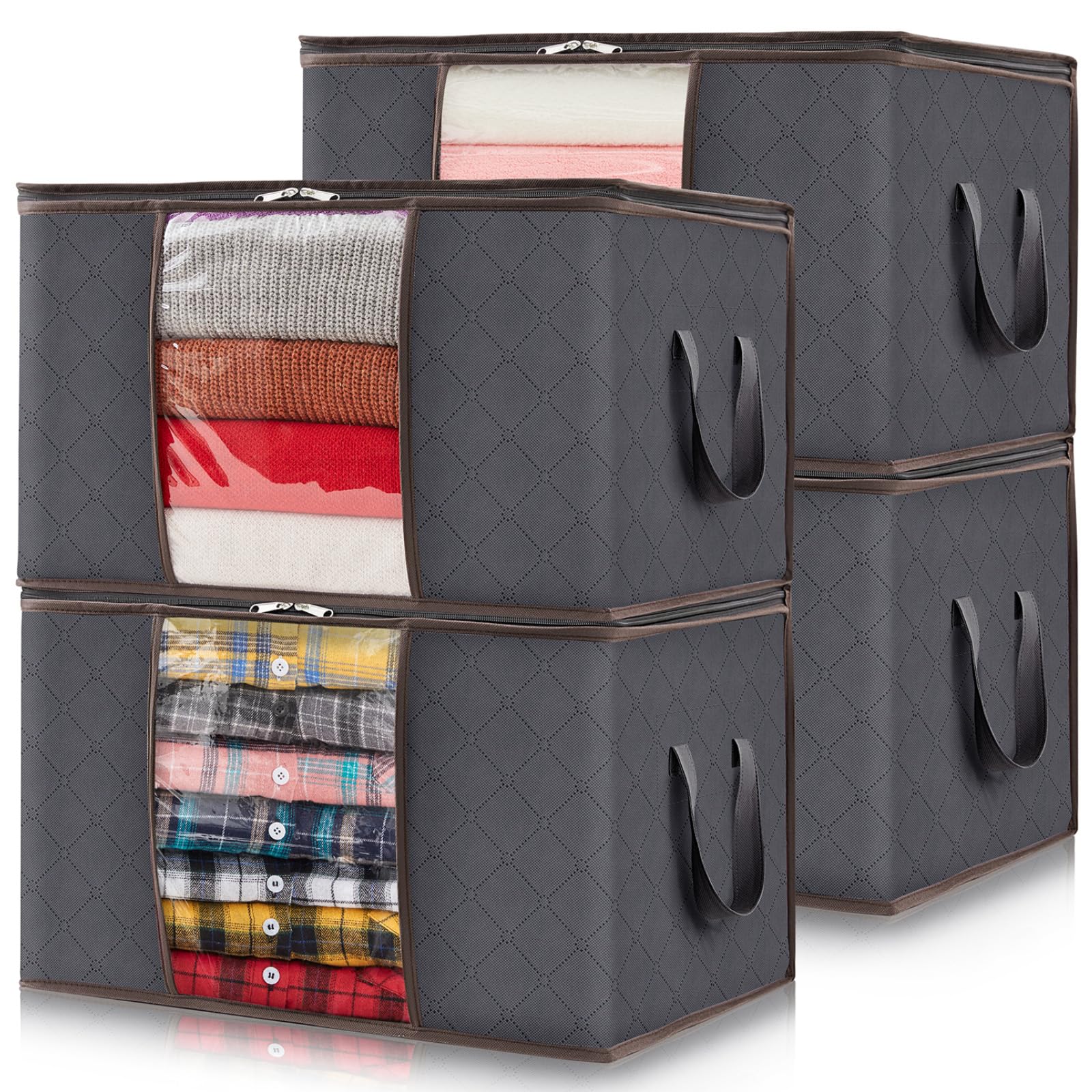 Lifewit 110L opbergtas met versterkte handgrepen, 4 stuks verhuisdozen