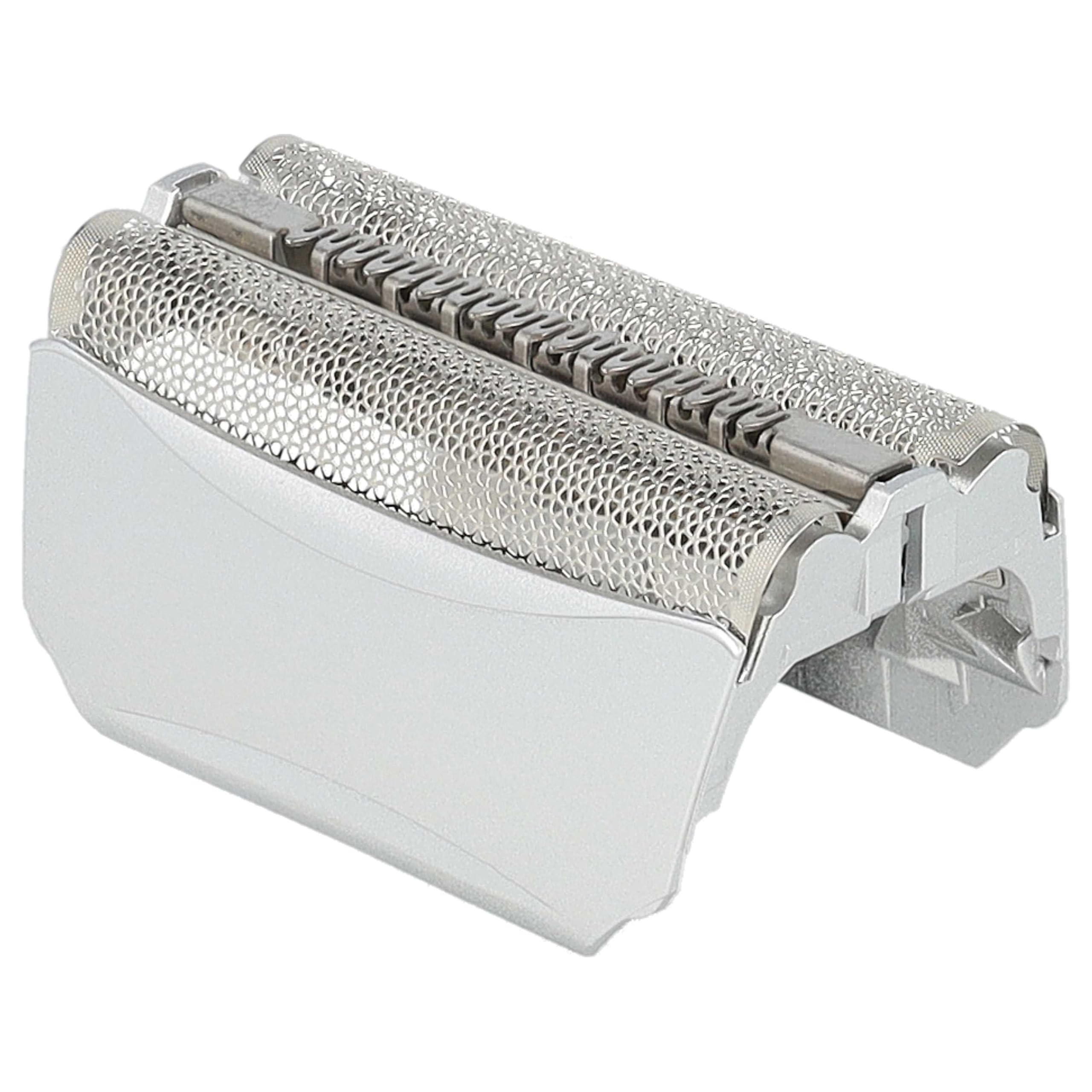 vhbw 2x Doppelscherfolie kompatibel mit Braun 8595, 8970, 8885, 8783, 8785, 8795, 8915, 8975, 8985 Elektrorasierer + Rahmen, silber