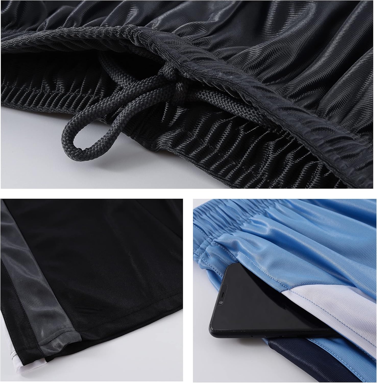 Abovewater Men’s Basketball Shorts with Deep Pockets Running Shorts & Gym Training Shorts with Drawstring - Image 6
