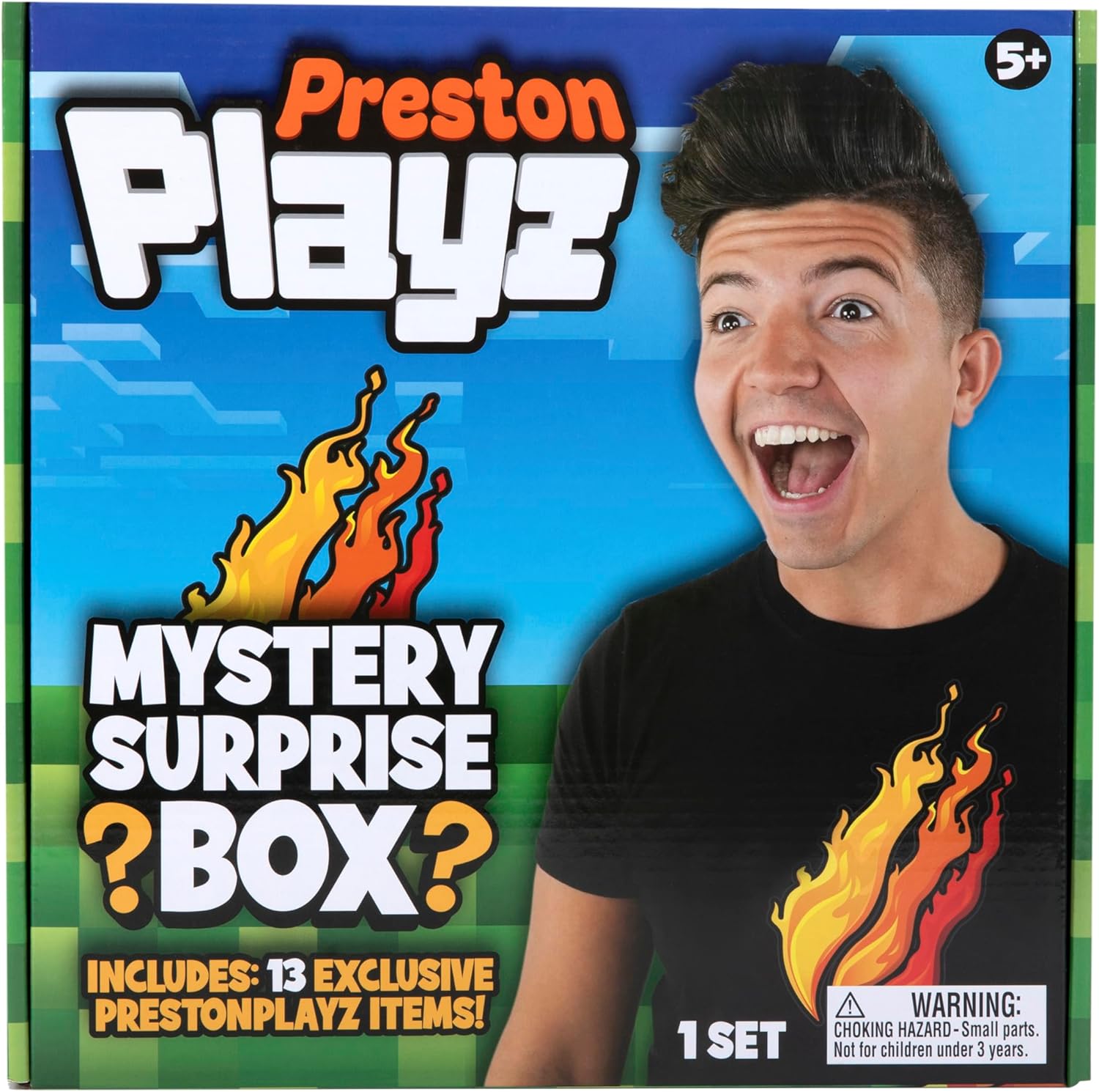 PrestonPlayz Mystery Surprise Box, YouTube Gaming Channel, Mystery Surprise Blind Box, 13 Fun Surprises Inside, Official PrestonPlayz Merch